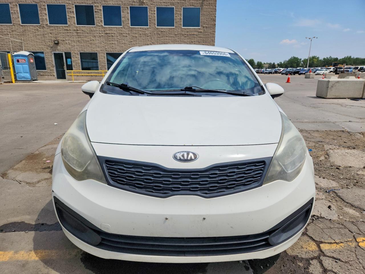 2013 Kia Rio Lx White vin: KNADM4A37D6177487