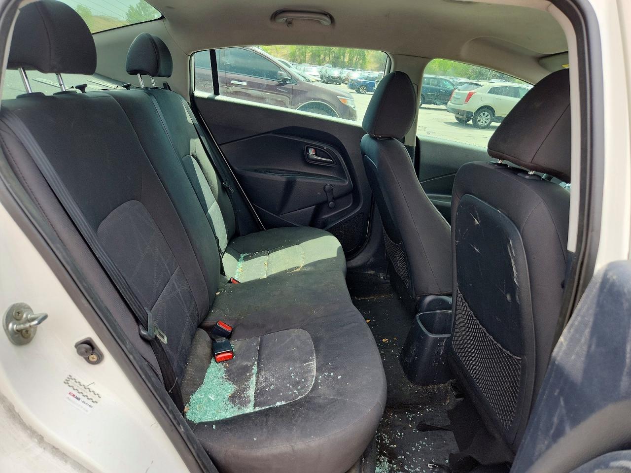 2013 Kia Rio Lx White vin: KNADM4A37D6177487