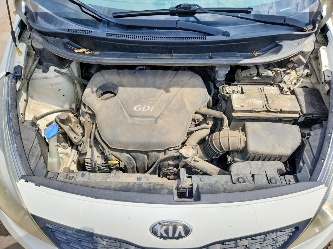 2013 Kia Rio Lx White vin: KNADM4A37D6177487