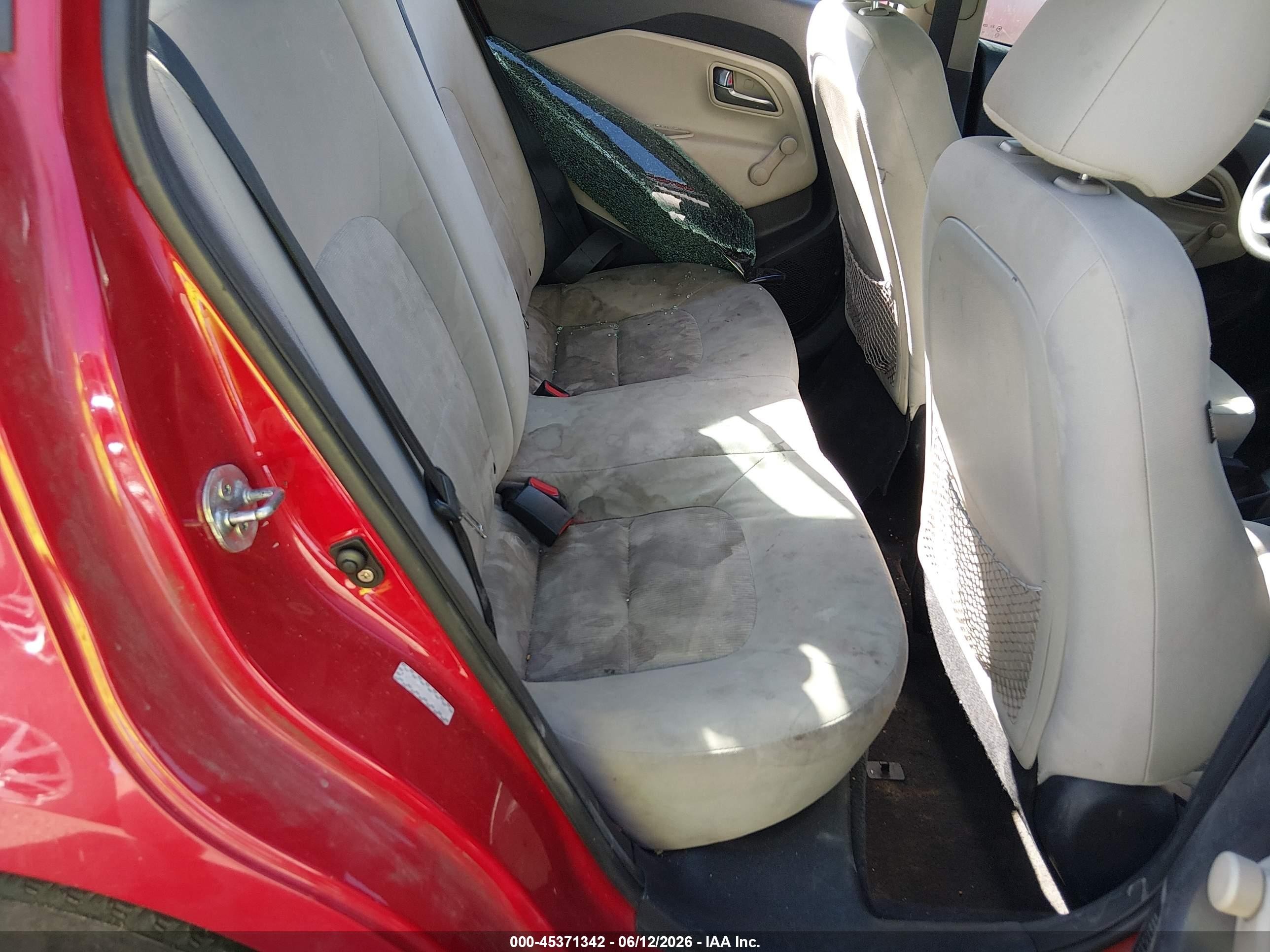 2013 Kia Rio Lx Red vin: KNADM4A37D6205966