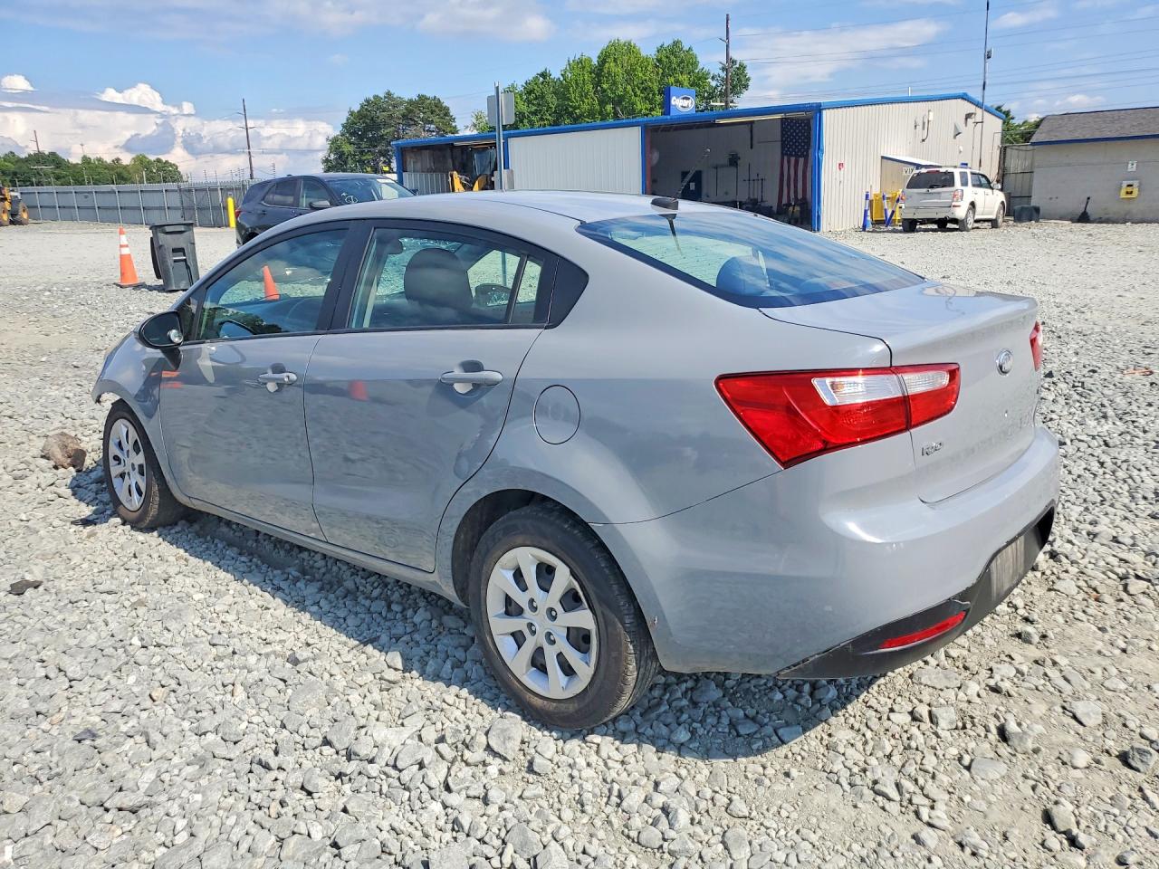 2013 Kia Rio Lx Gray vin: KNADM4A37D6230950