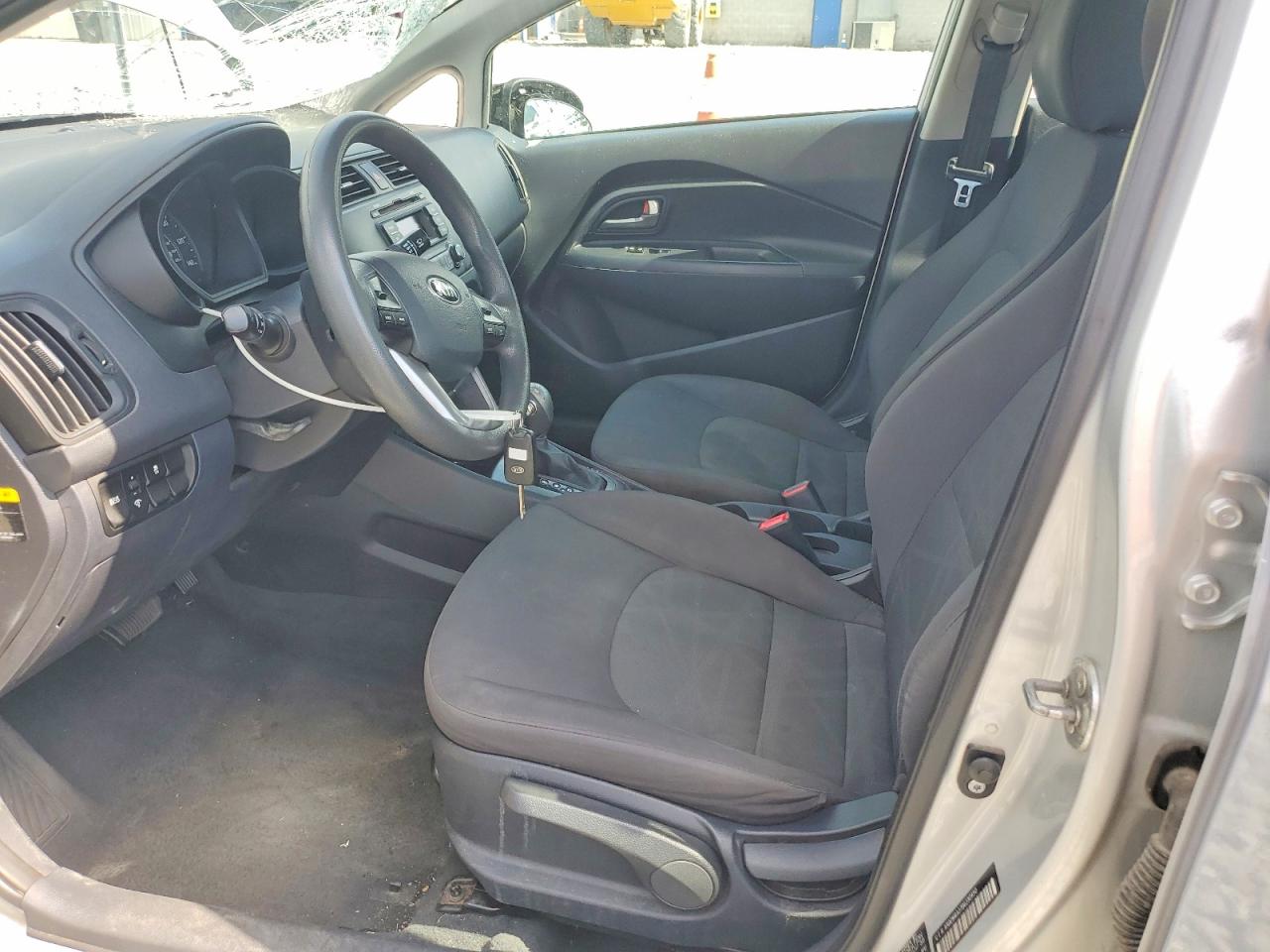 2013 Kia Rio Lx Gray vin: KNADM4A37D6230950