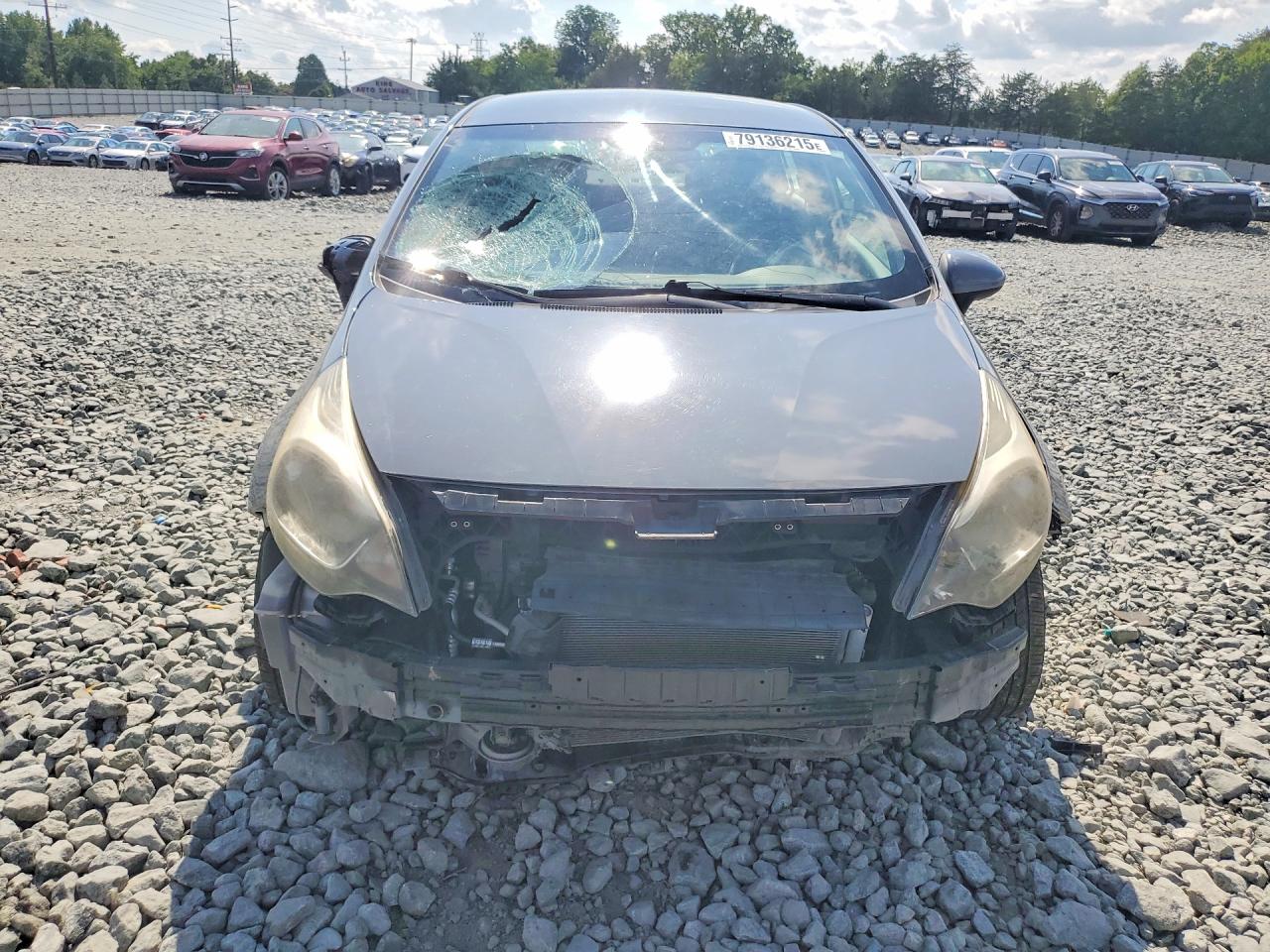 2013 Kia Rio Lx Gray vin: KNADM4A37D6230950