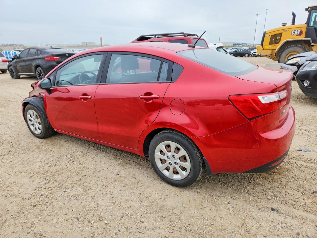 2013 Kia Rio Lx Red vin: KNADM4A37D6235789