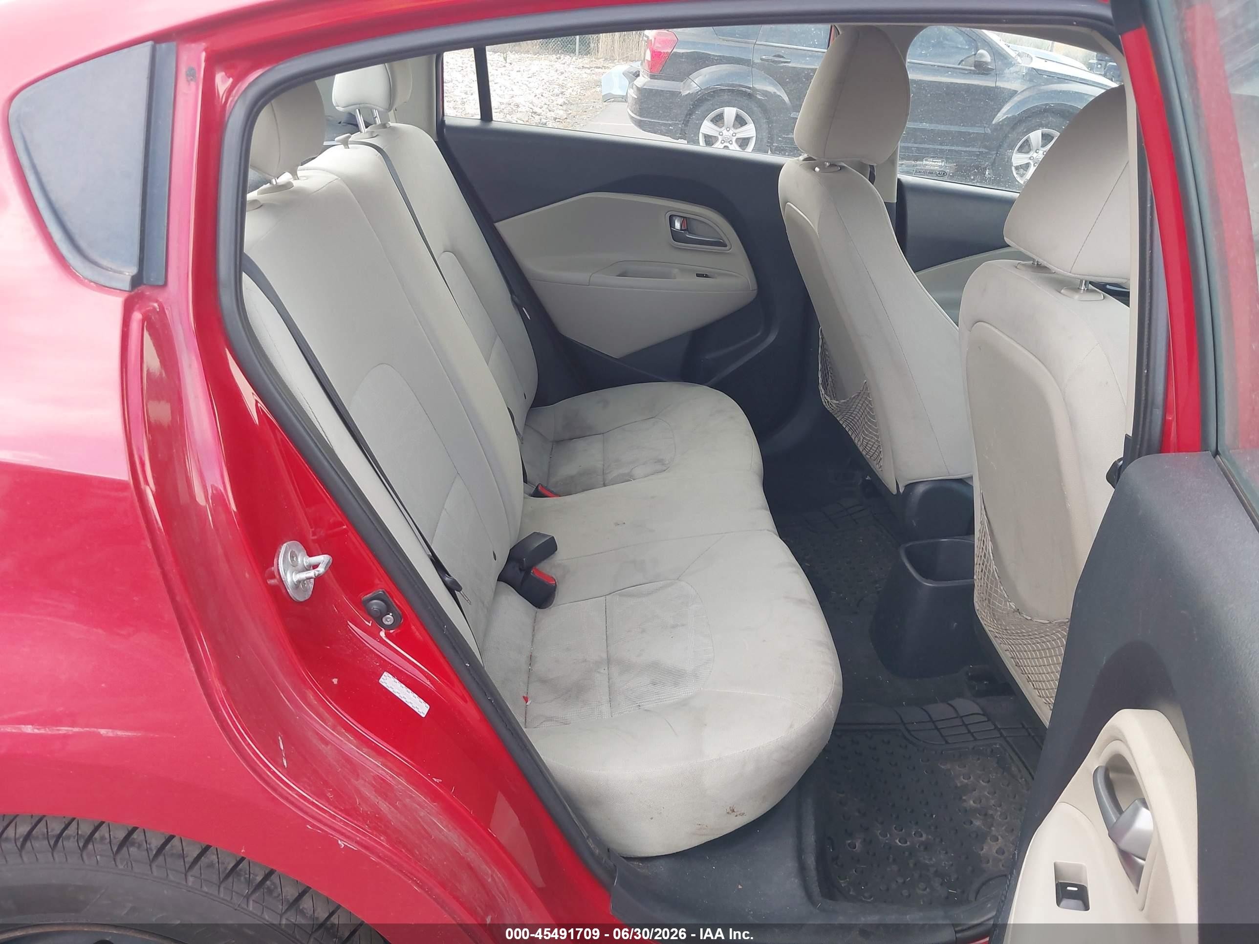 2013 Kia Rio Lx Red vin: KNADM4A37D6256383
