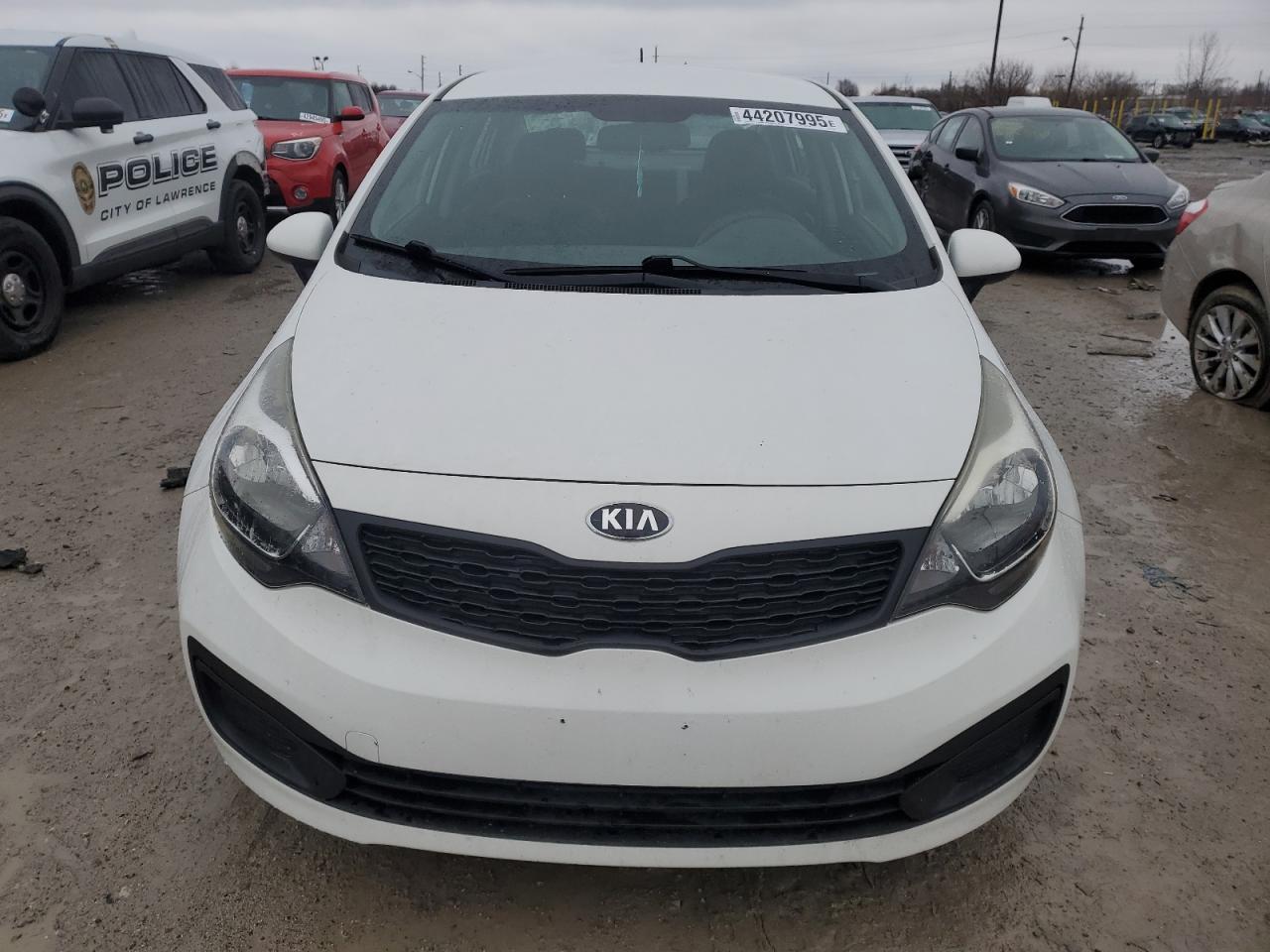 2013 Kia Rio Lx Белый vin: KNADM4A37D6272891