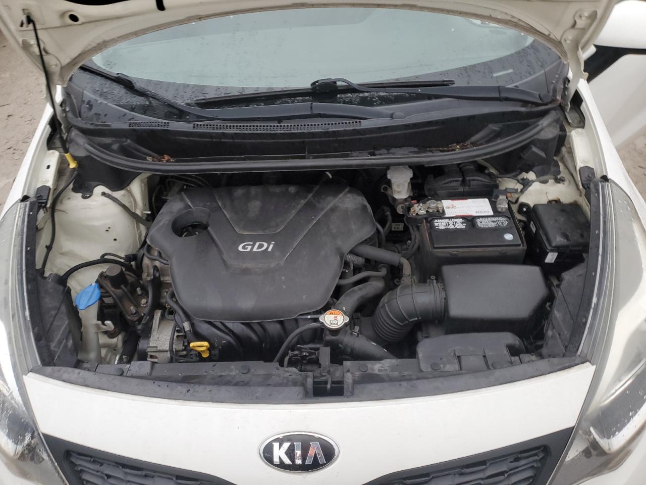 2013 Kia Rio Lx Белый vin: KNADM4A37D6272891