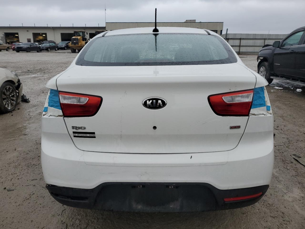 2013 Kia Rio Lx Белый vin: KNADM4A37D6272891