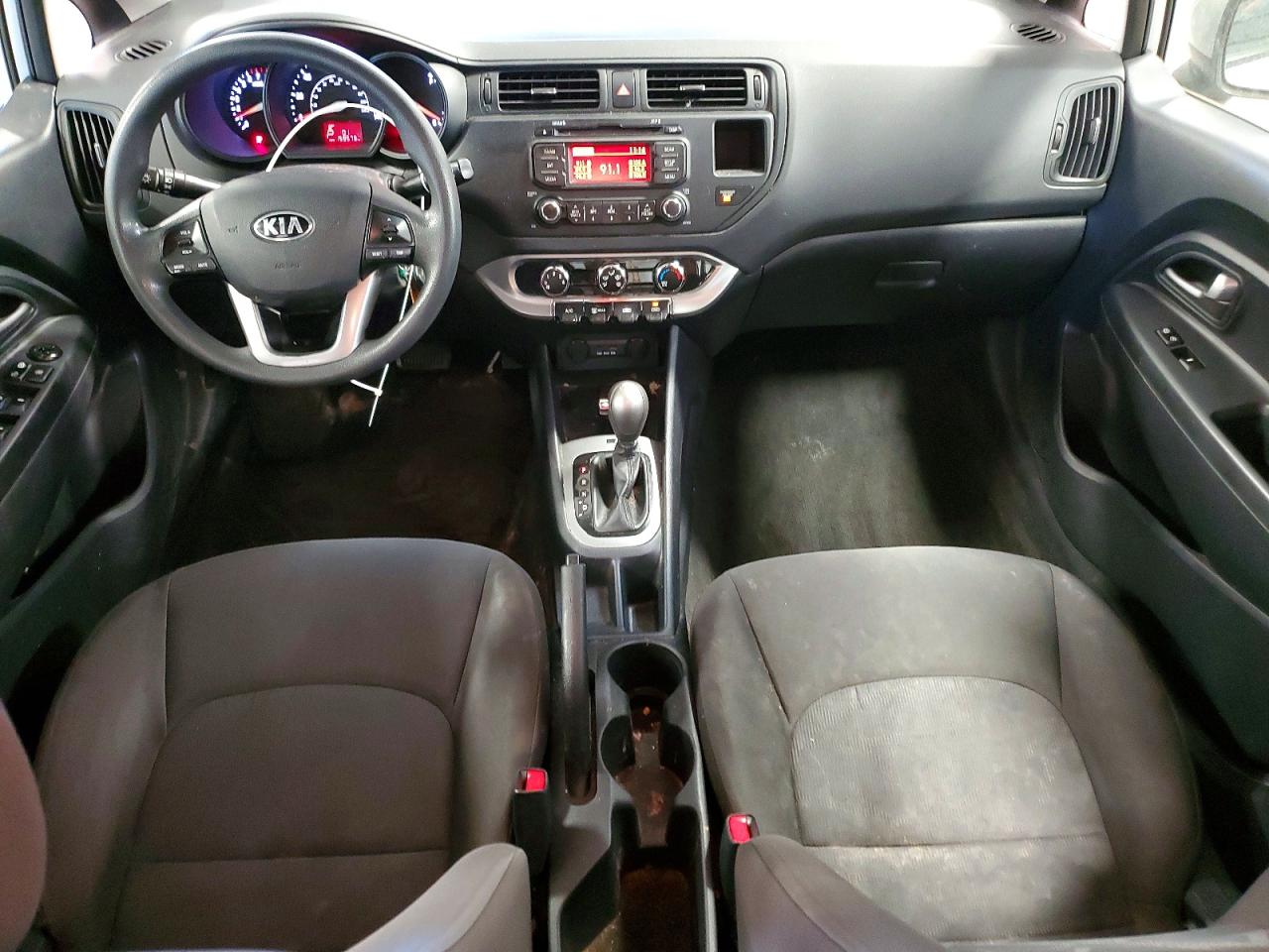 2013 Kia Rio Lx Silver vin: KNADM4A37D6278979