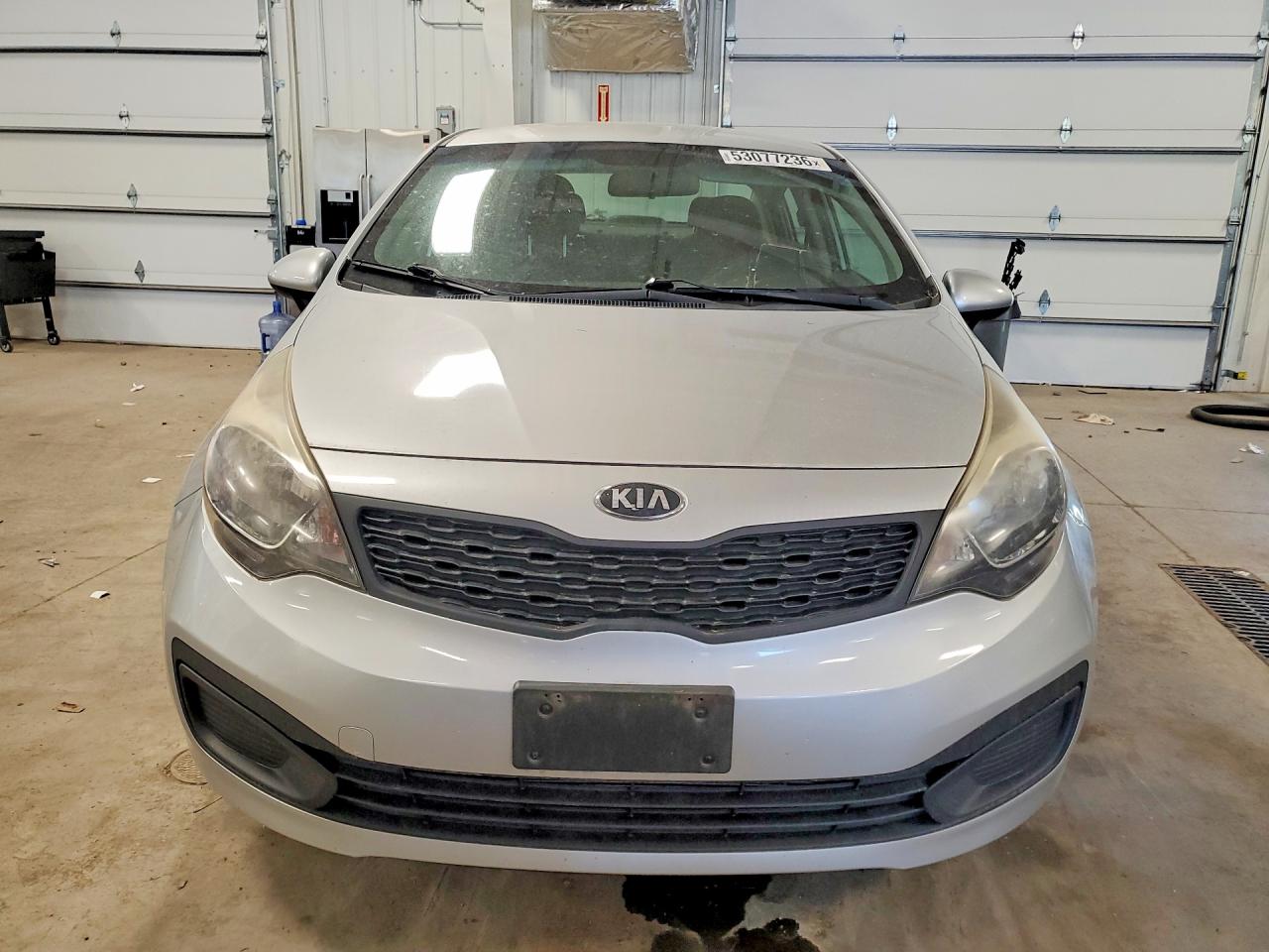 2013 Kia Rio Lx Silver vin: KNADM4A37D6278979