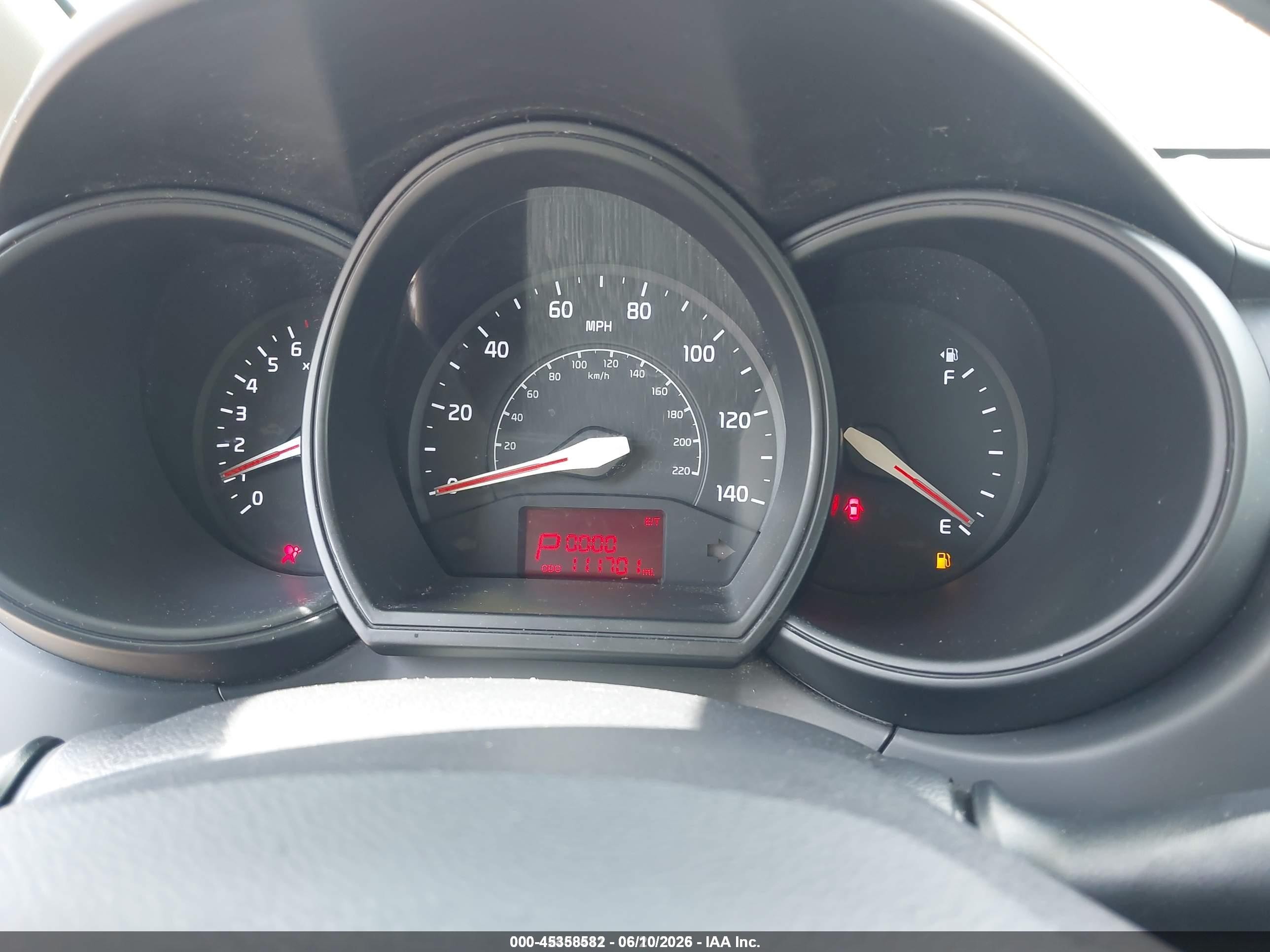 2013 Kia Rio Lx Красный vin: KNADM4A37D6280909
