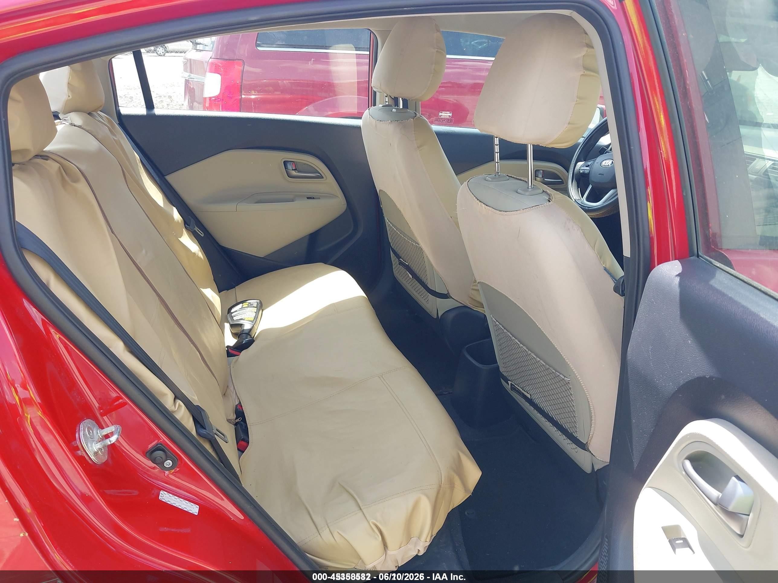 2013 Kia Rio Lx Красный vin: KNADM4A37D6280909