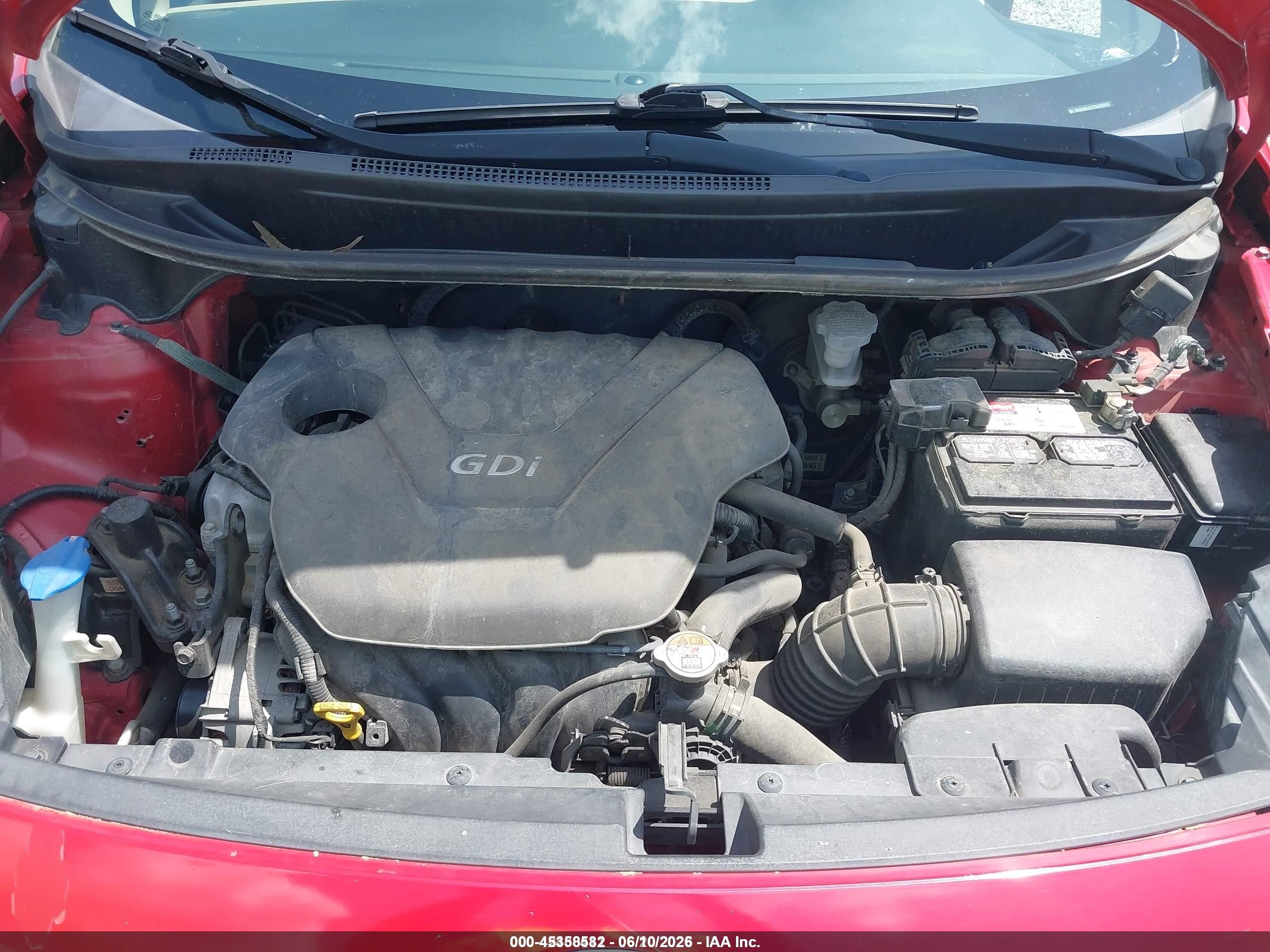 2013 Kia Rio Lx Красный vin: KNADM4A37D6280909