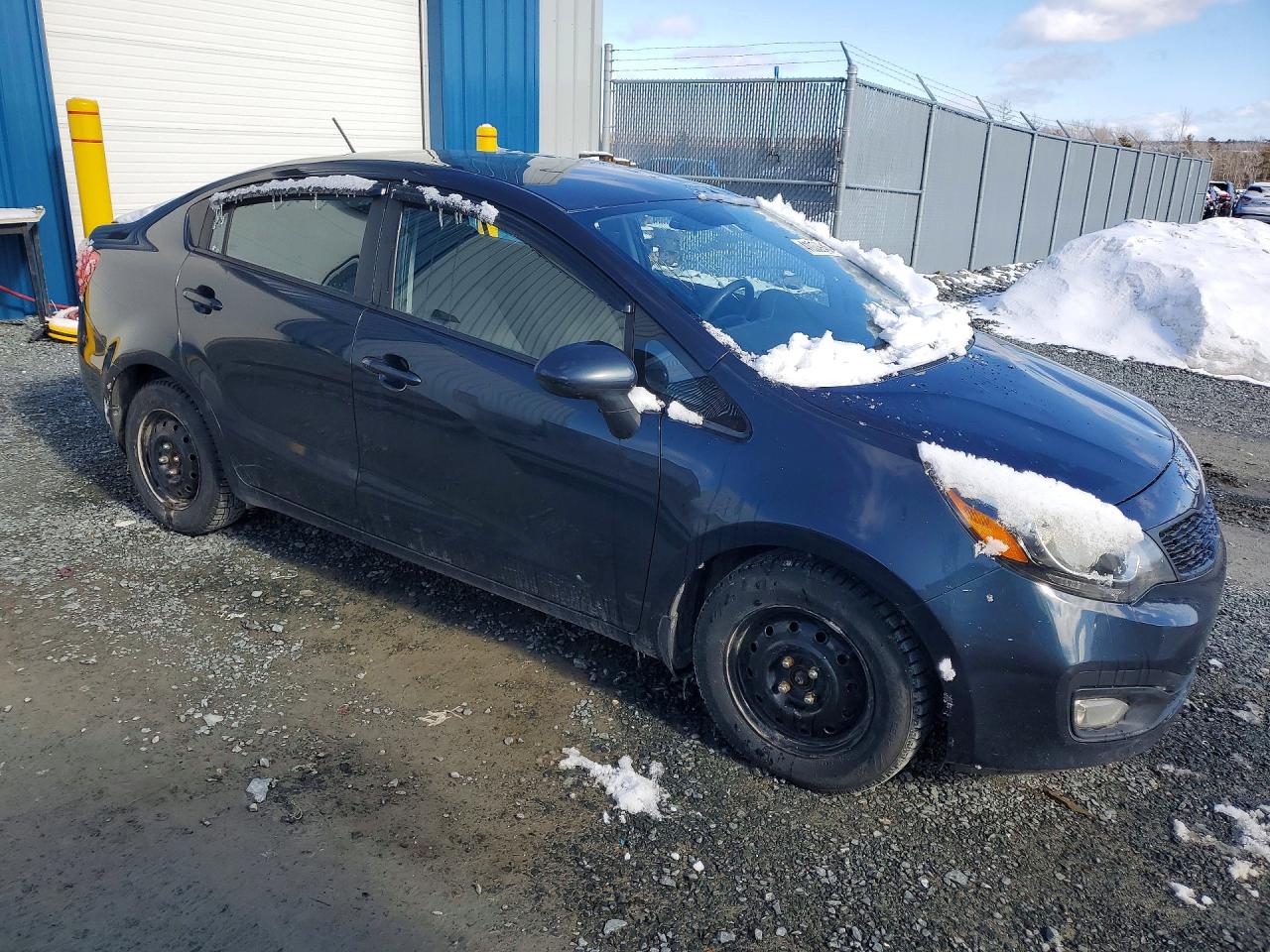 2013 Kia Rio Lx Blue vin: KNADM4A37D6298052