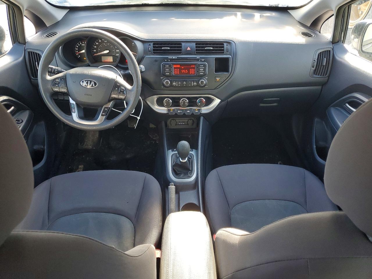 2013 Kia Rio Lx Blue vin: KNADM4A37D6298052