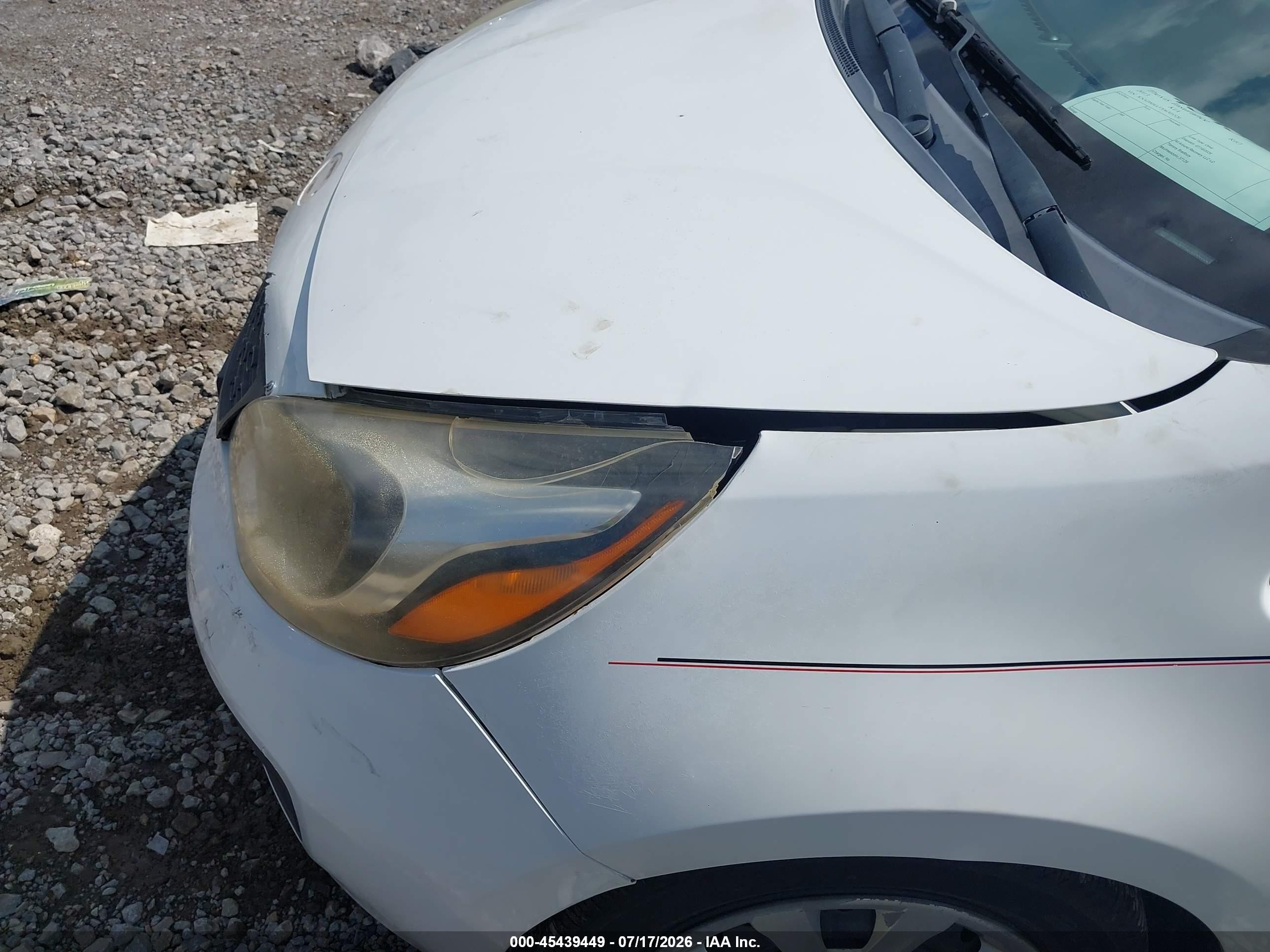 2013 Kia Rio Lx White vin: KNADM4A37D6305520