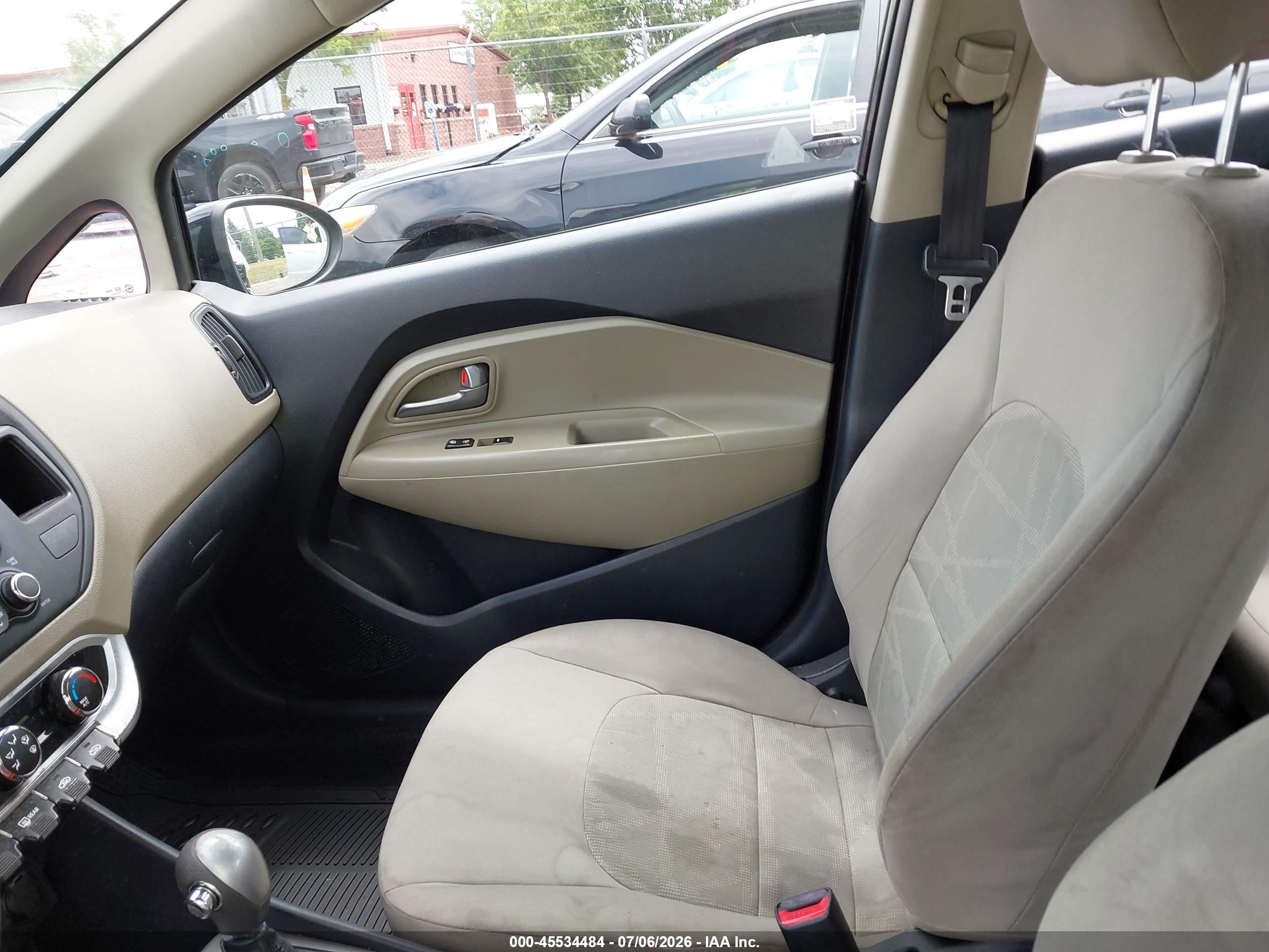 2014 Kia Rio Lx Black vin: KNADM4A37E6368165