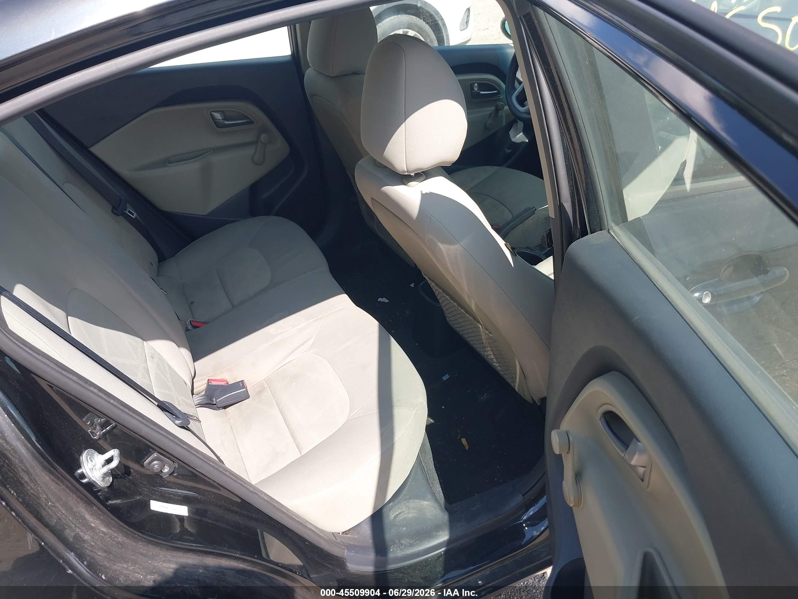 2014 Kia Rio Lx Черный vin: KNADM4A37E6414528