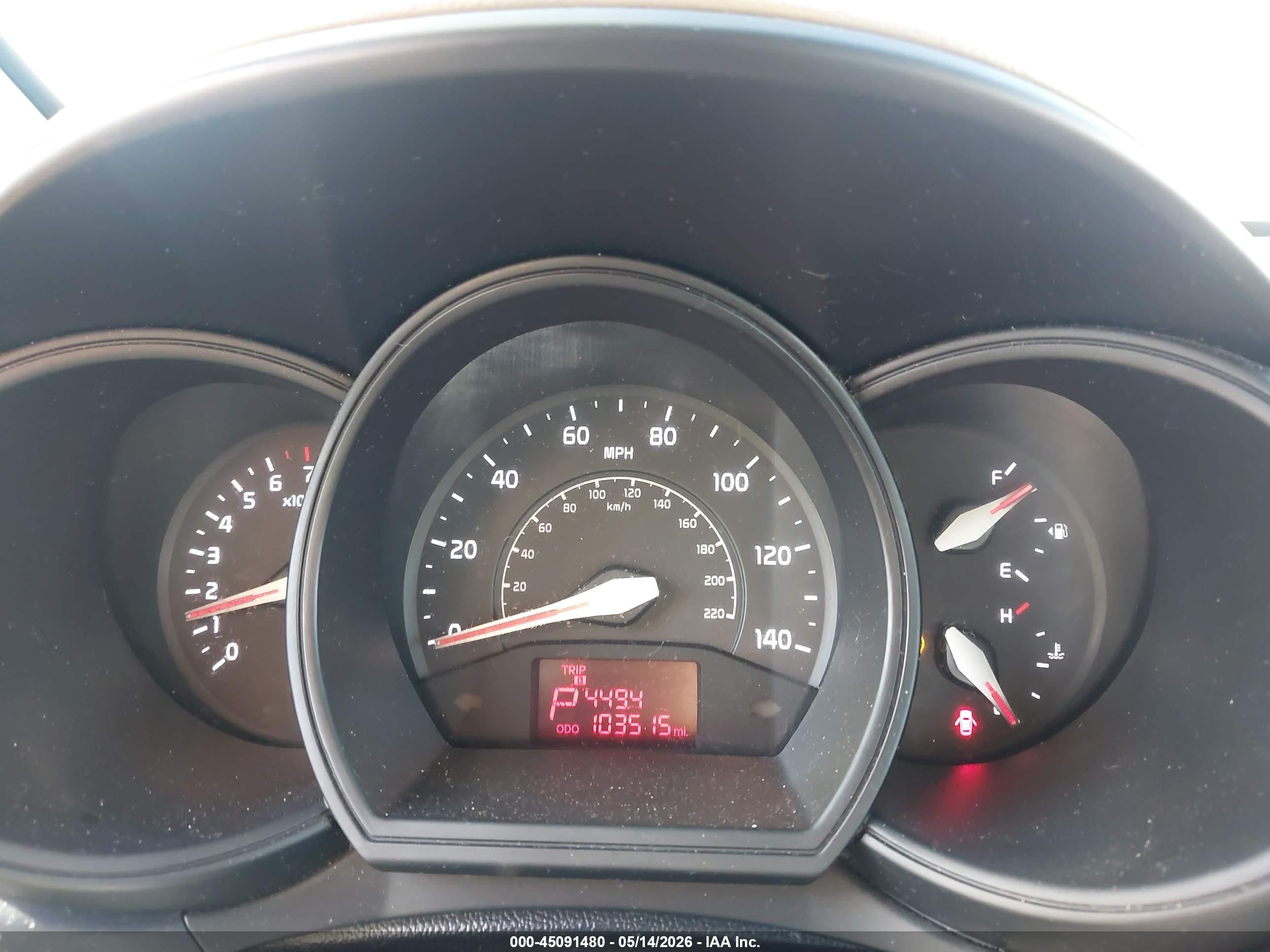2015 Kia Rio Lx Black vin: KNADM4A37F6458286