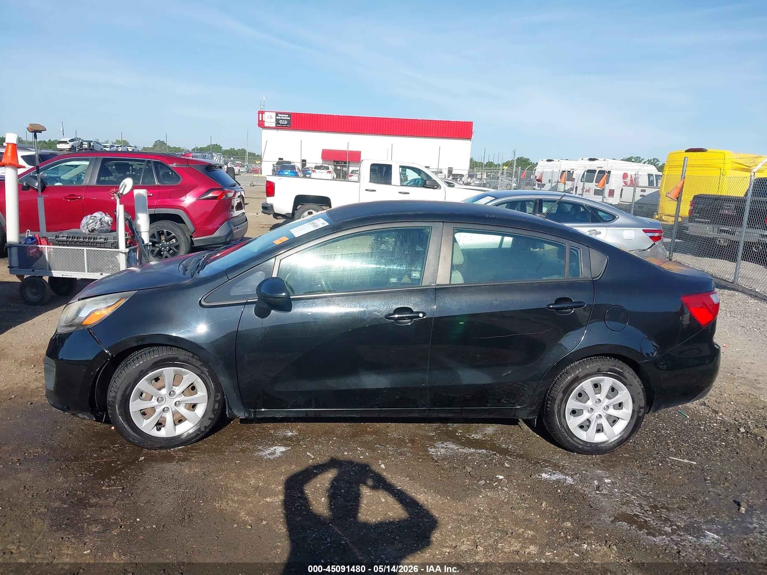 2015 Kia Rio Lx Black vin: KNADM4A37F6458286