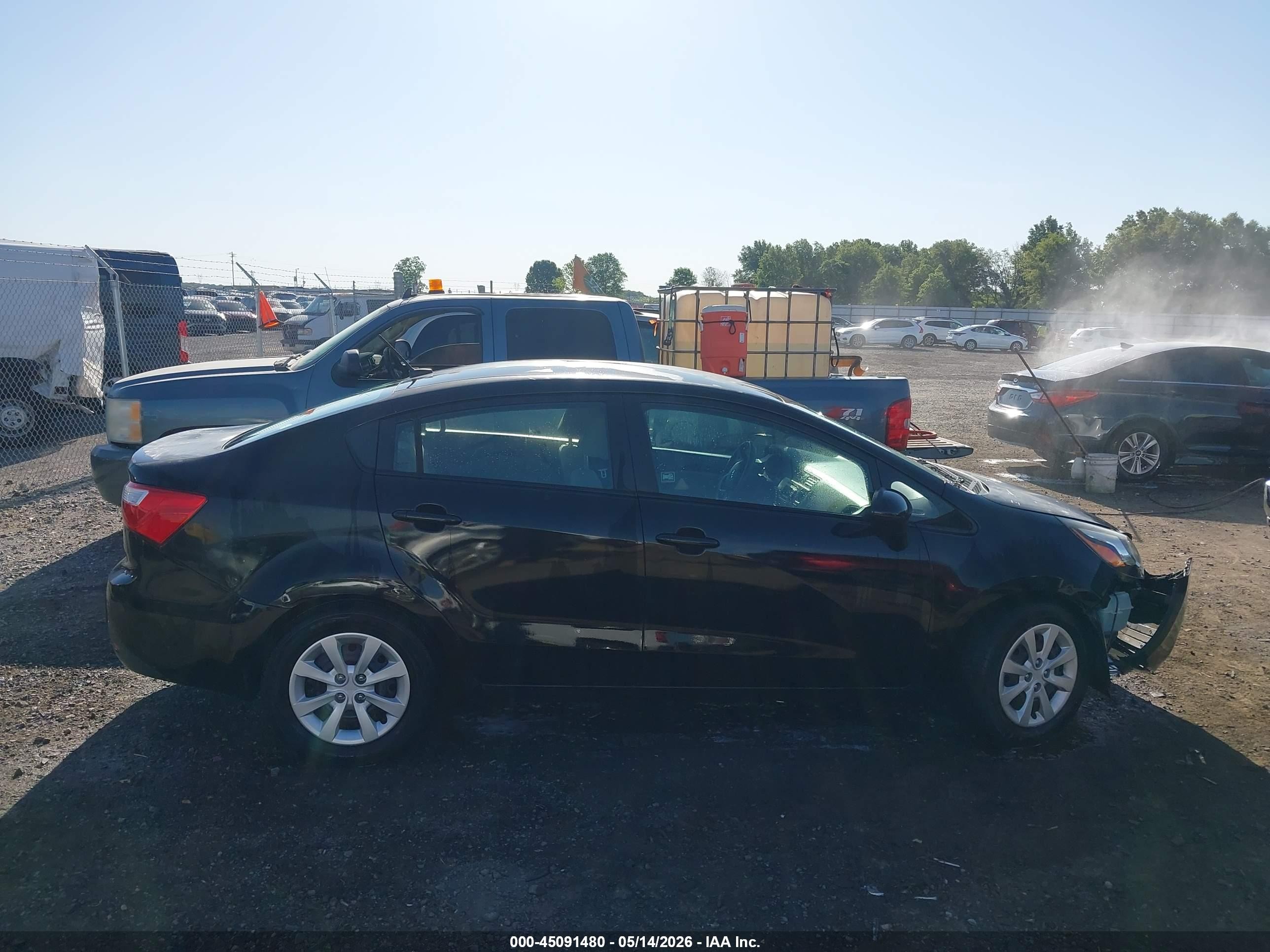 2015 Kia Rio Lx Black vin: KNADM4A37F6458286