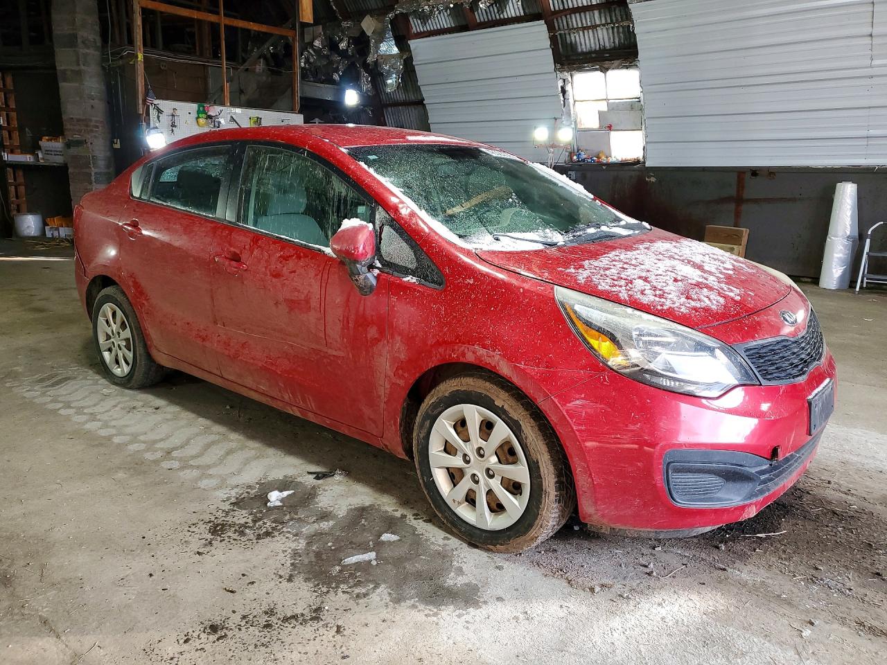 2015 Kia Rio Lx Red vin: KNADM4A37F6459888