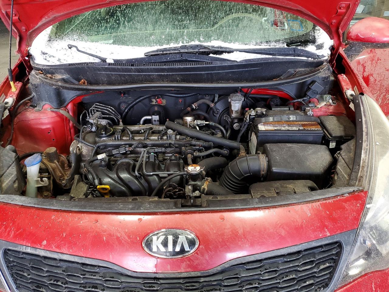2015 Kia Rio Lx Red vin: KNADM4A37F6459888