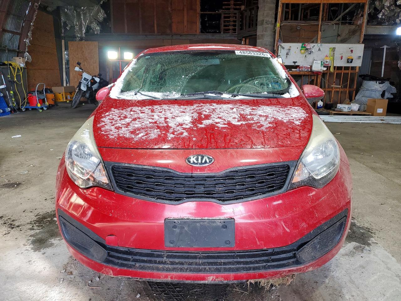 2015 Kia Rio Lx Red vin: KNADM4A37F6459888