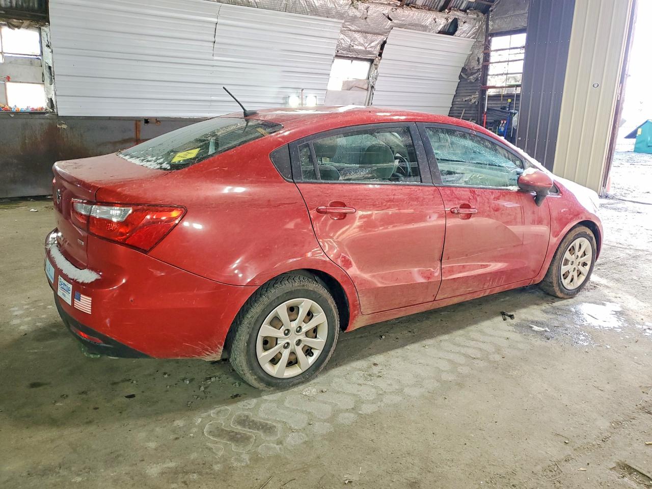 2015 Kia Rio Lx Red vin: KNADM4A37F6459888