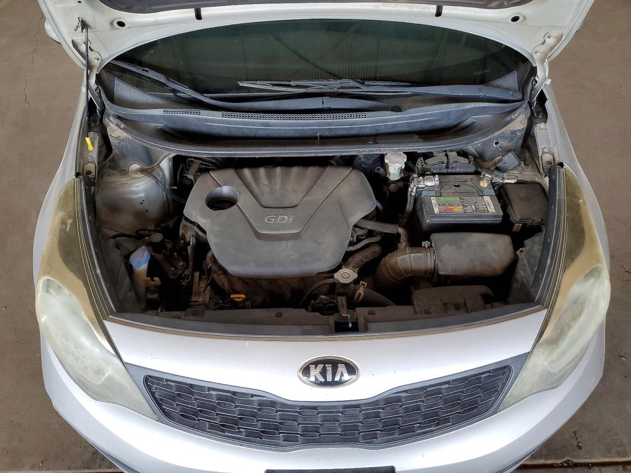 2015 Kia Rio Lx Gray vin: KNADM4A37F6515733