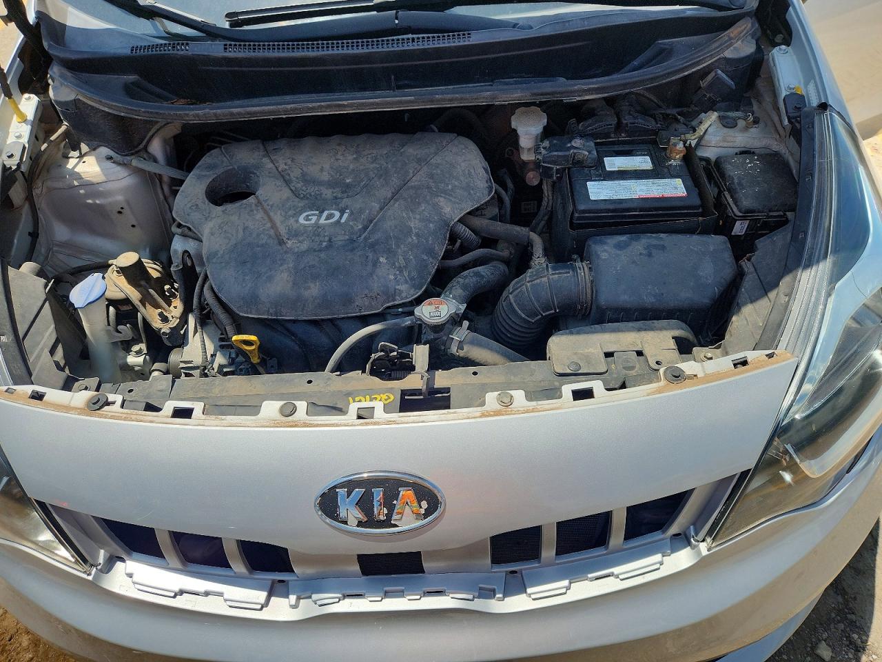 2015 Kia Rio Lx Silver vin: KNADM4A37F6528000