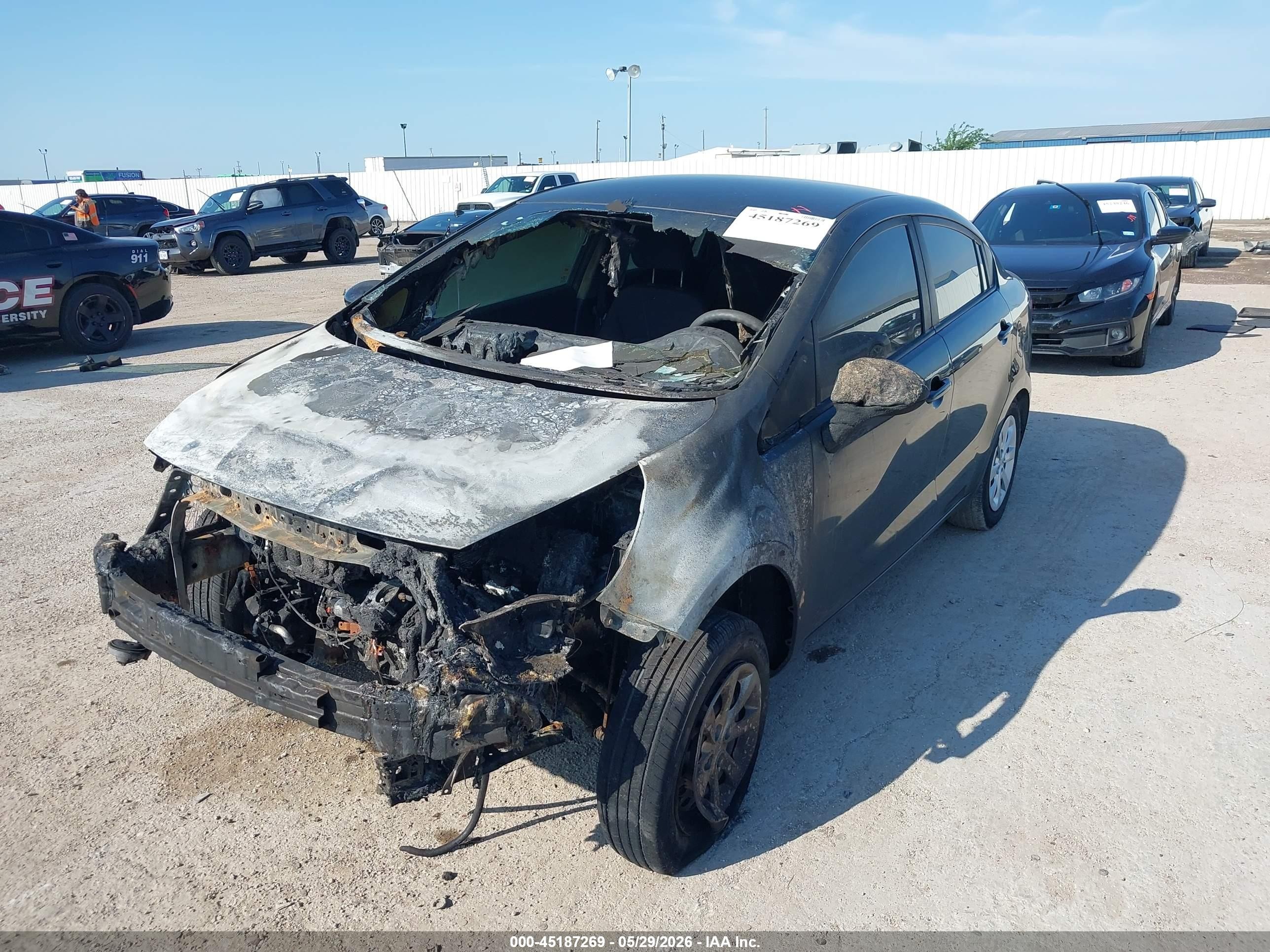 2017 Kia Rio Lx Black vin: KNADM4A37H6035176