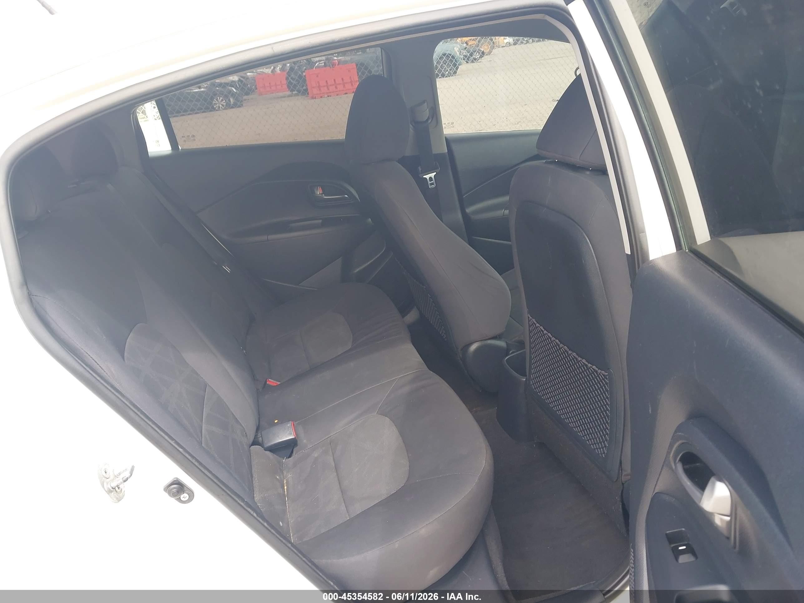 2012 Kia Rio Lx White vin: KNADM4A38C6057583
