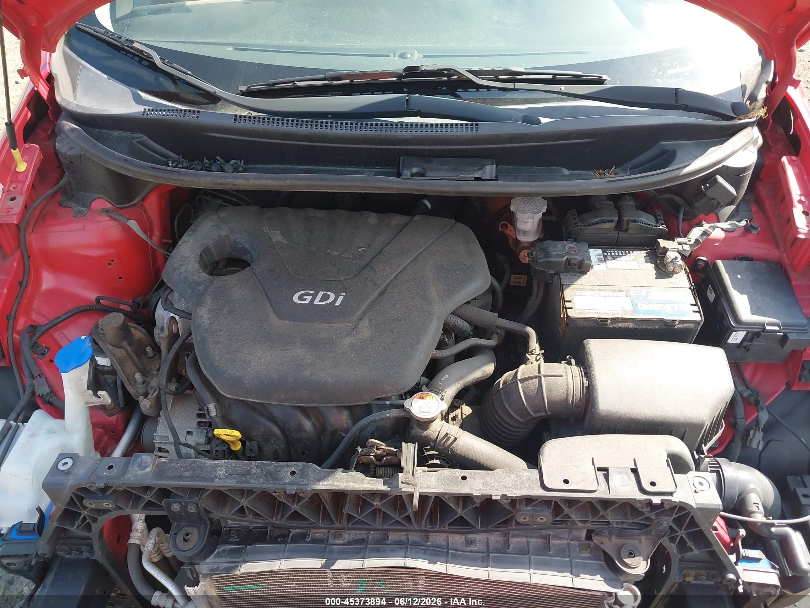 2012 Kia Rio Lx Red vin: KNADM4A38C6073668