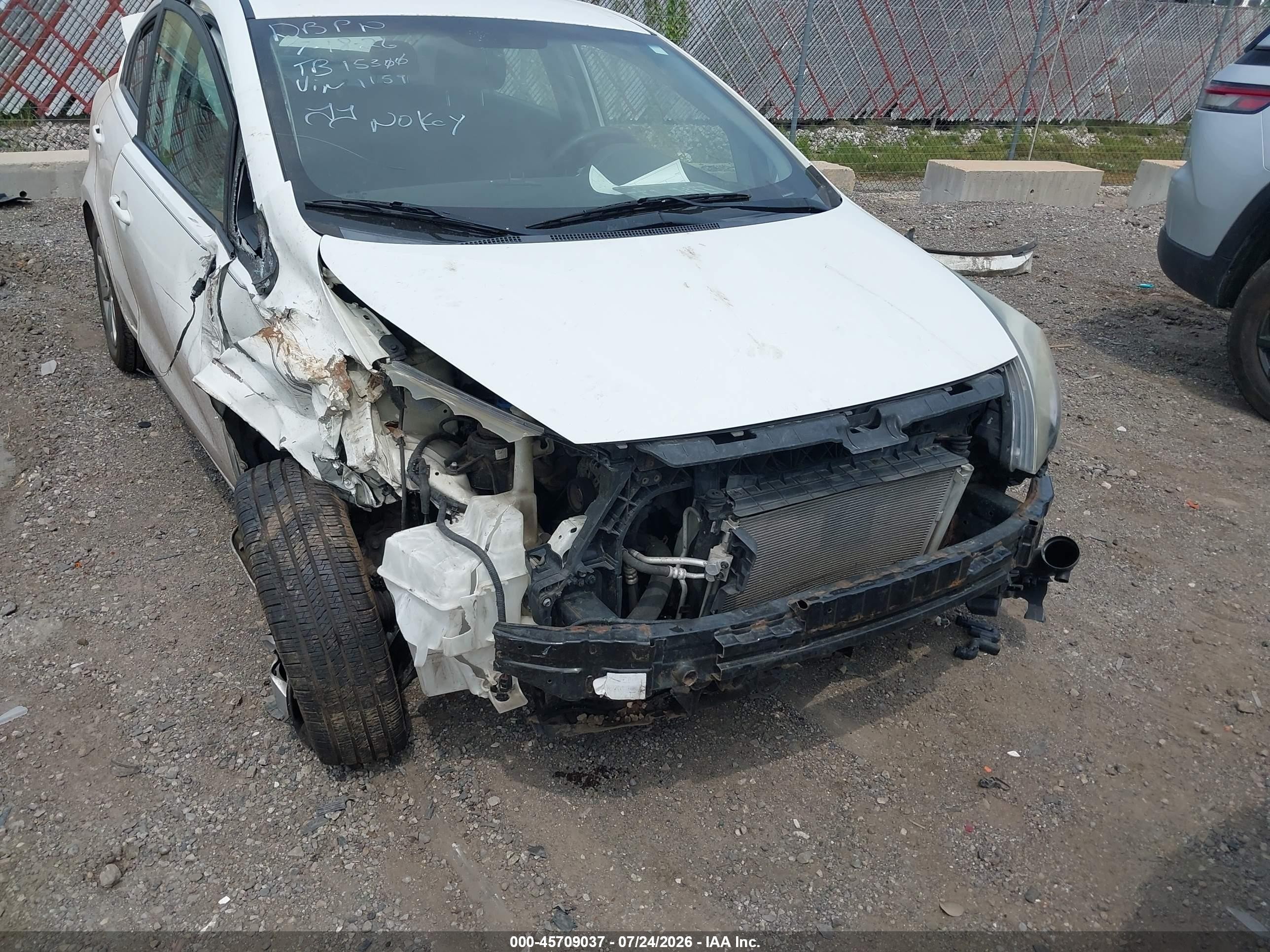 2013 Kia Rio Lx Белый vin: KNADM4A38D6141159