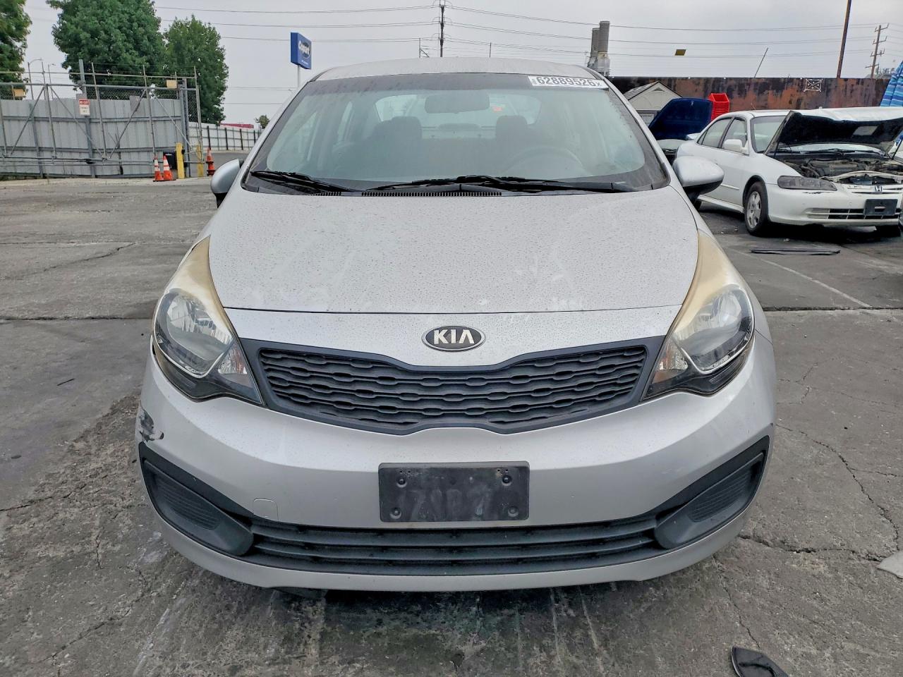 2013 Kia Rio Lx Silver vin: KNADM4A38D6210674
