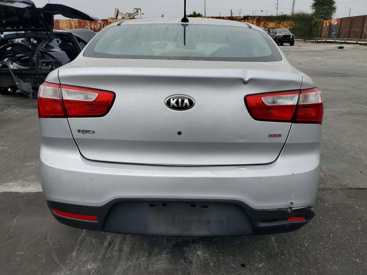 2013 Kia Rio Lx Silver vin: KNADM4A38D6210674