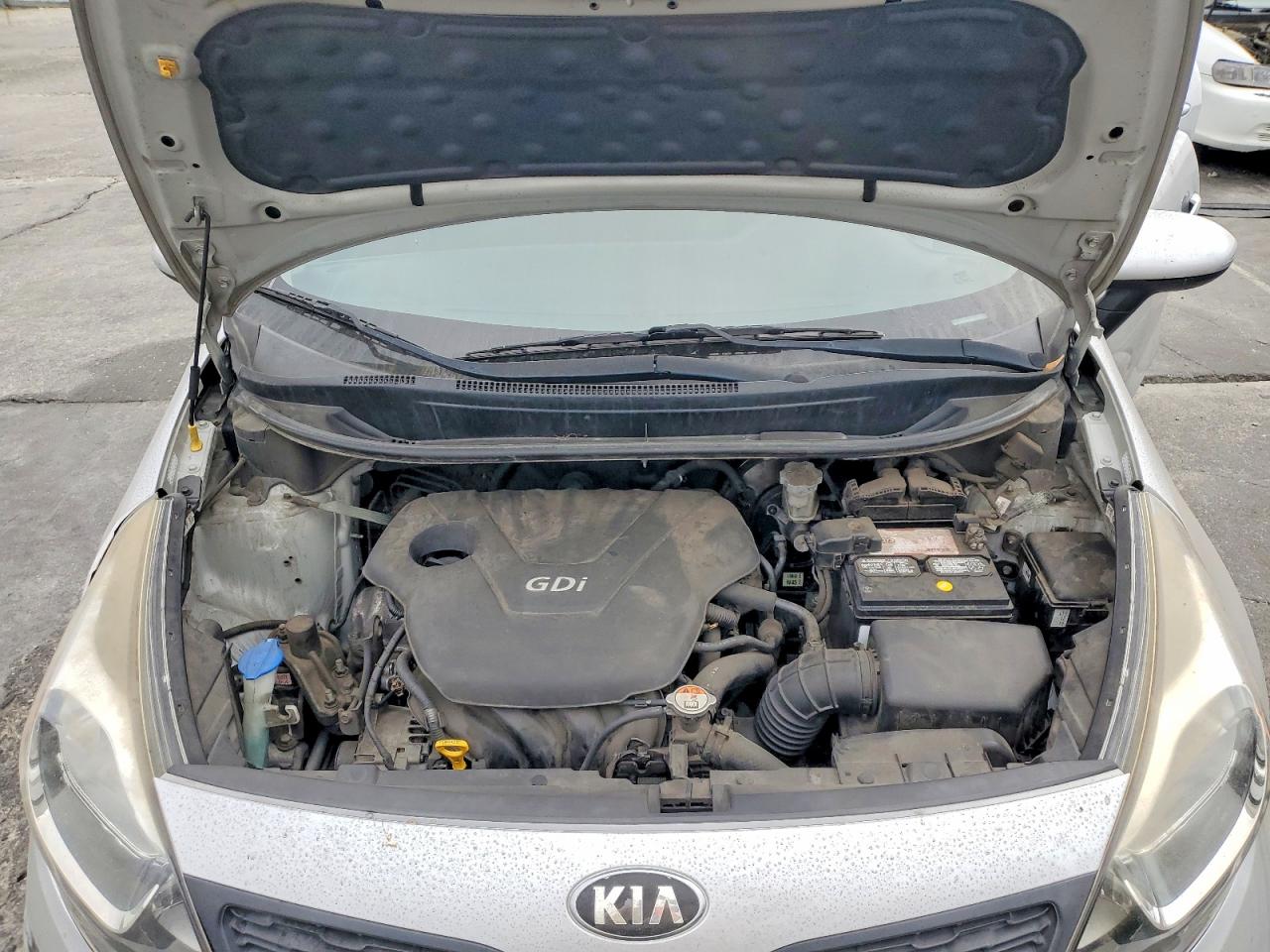 2013 Kia Rio Lx Silver vin: KNADM4A38D6210674