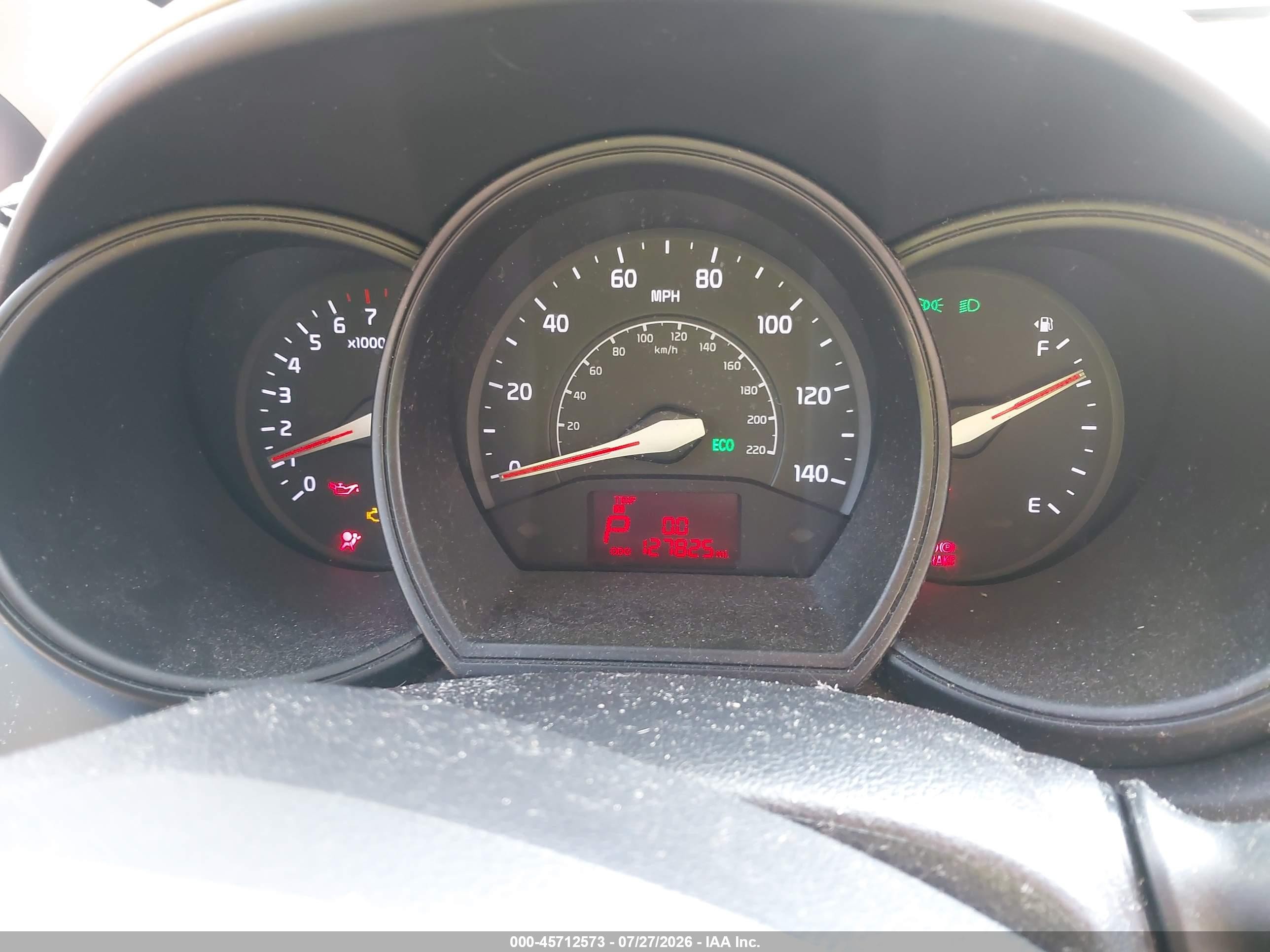 2013 Kia Rio Lx Red vin: KNADM4A38D6277999