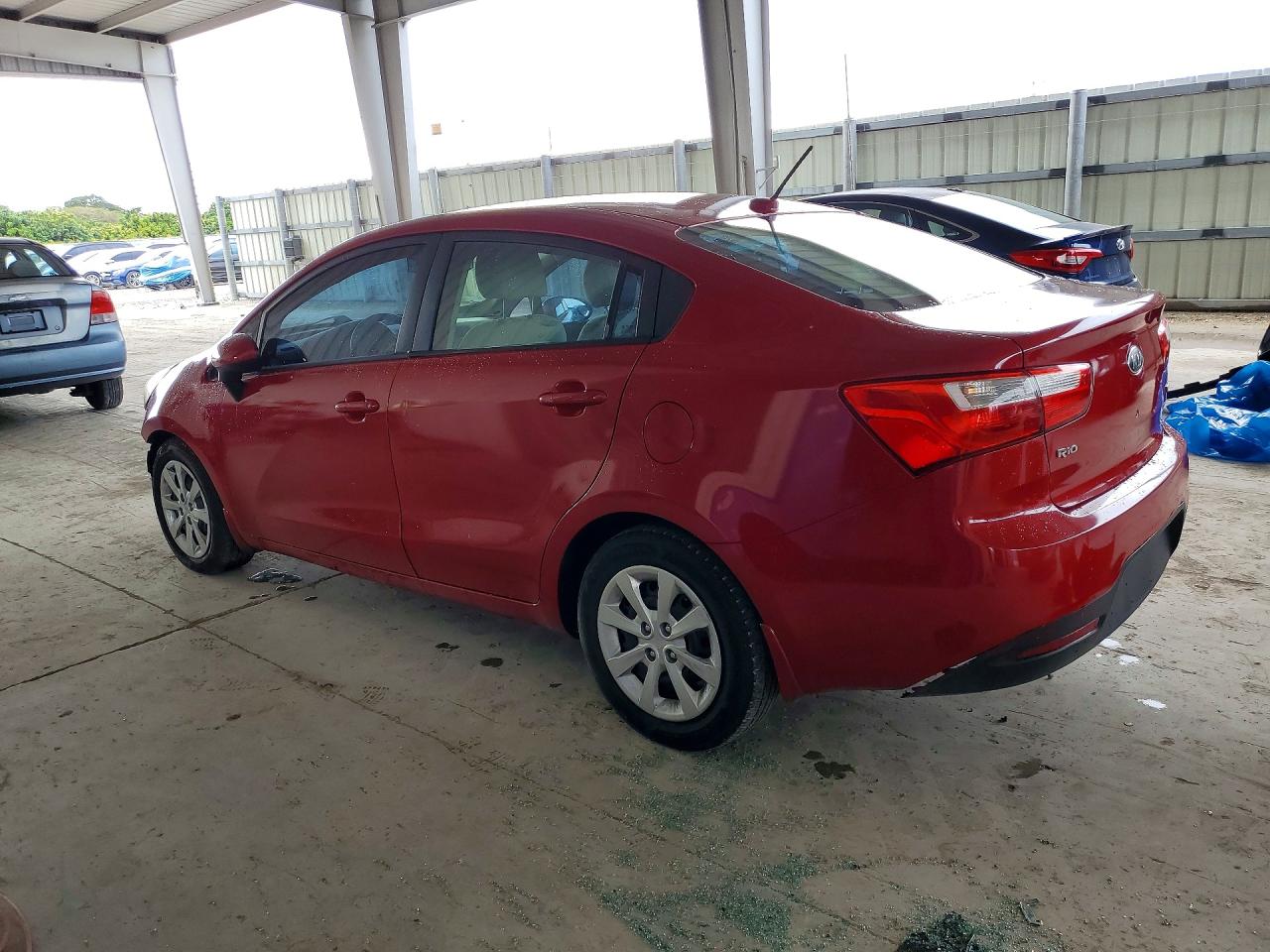 2013 Kia Rio Lx Красный vin: KNADM4A38D6312444