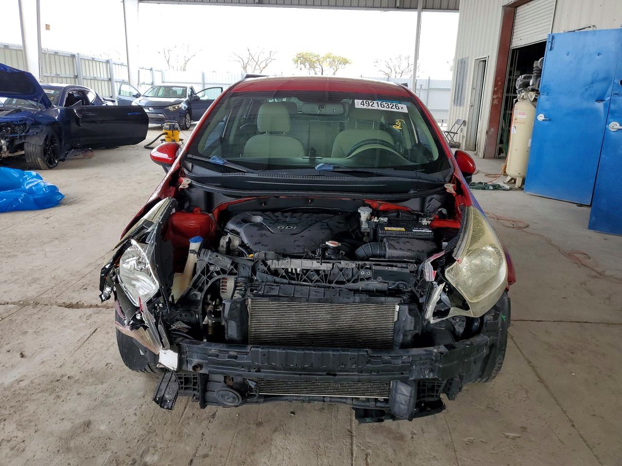 2013 Kia Rio Lx Красный vin: KNADM4A38D6312444