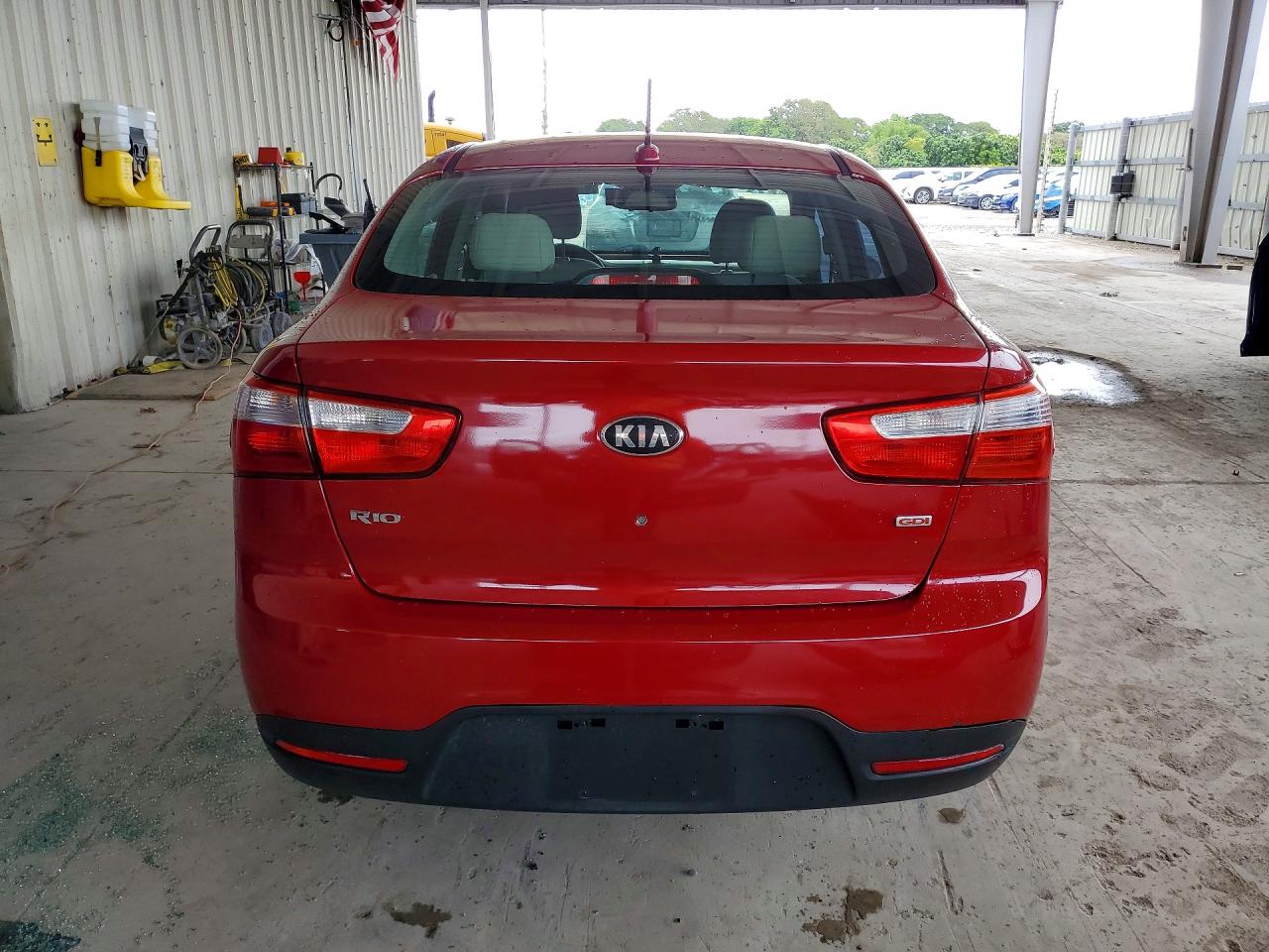 2013 Kia Rio Lx Красный vin: KNADM4A38D6312444