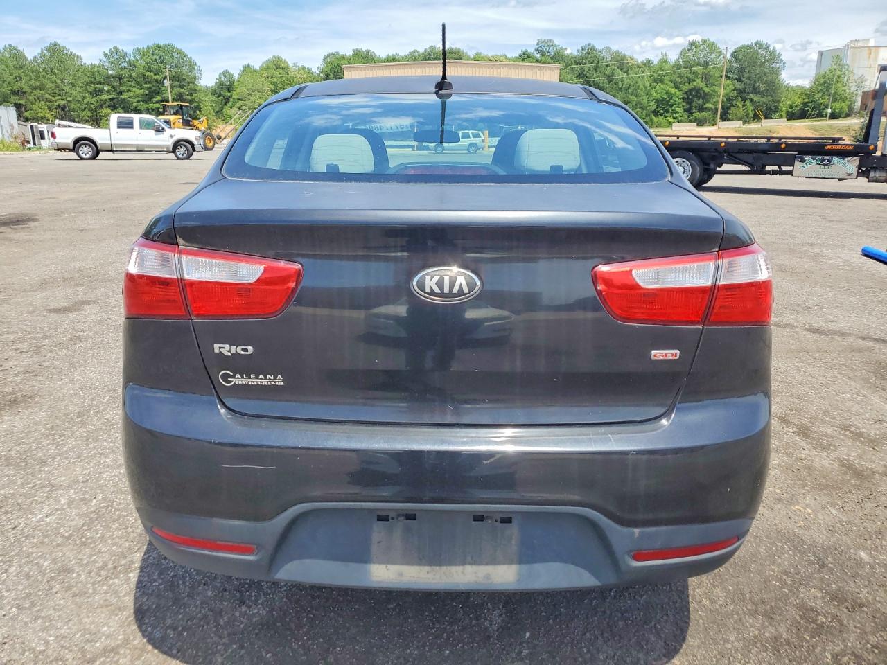 2015 Kia Rio Lx Black vin: KNADM4A38F6421800