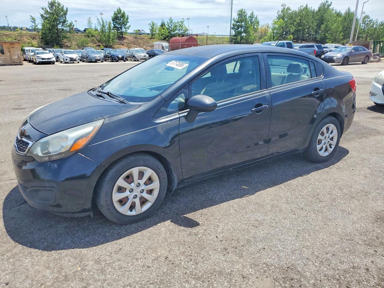2015 Kia Rio Lx Black vin: KNADM4A38F6421800