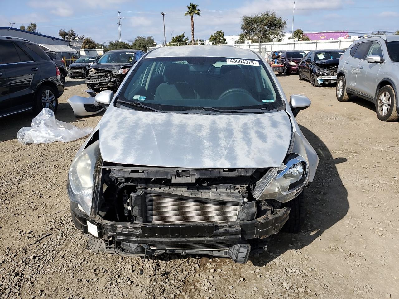 2015 Kia Rio Lx Silver vin: KNADM4A38F6428276