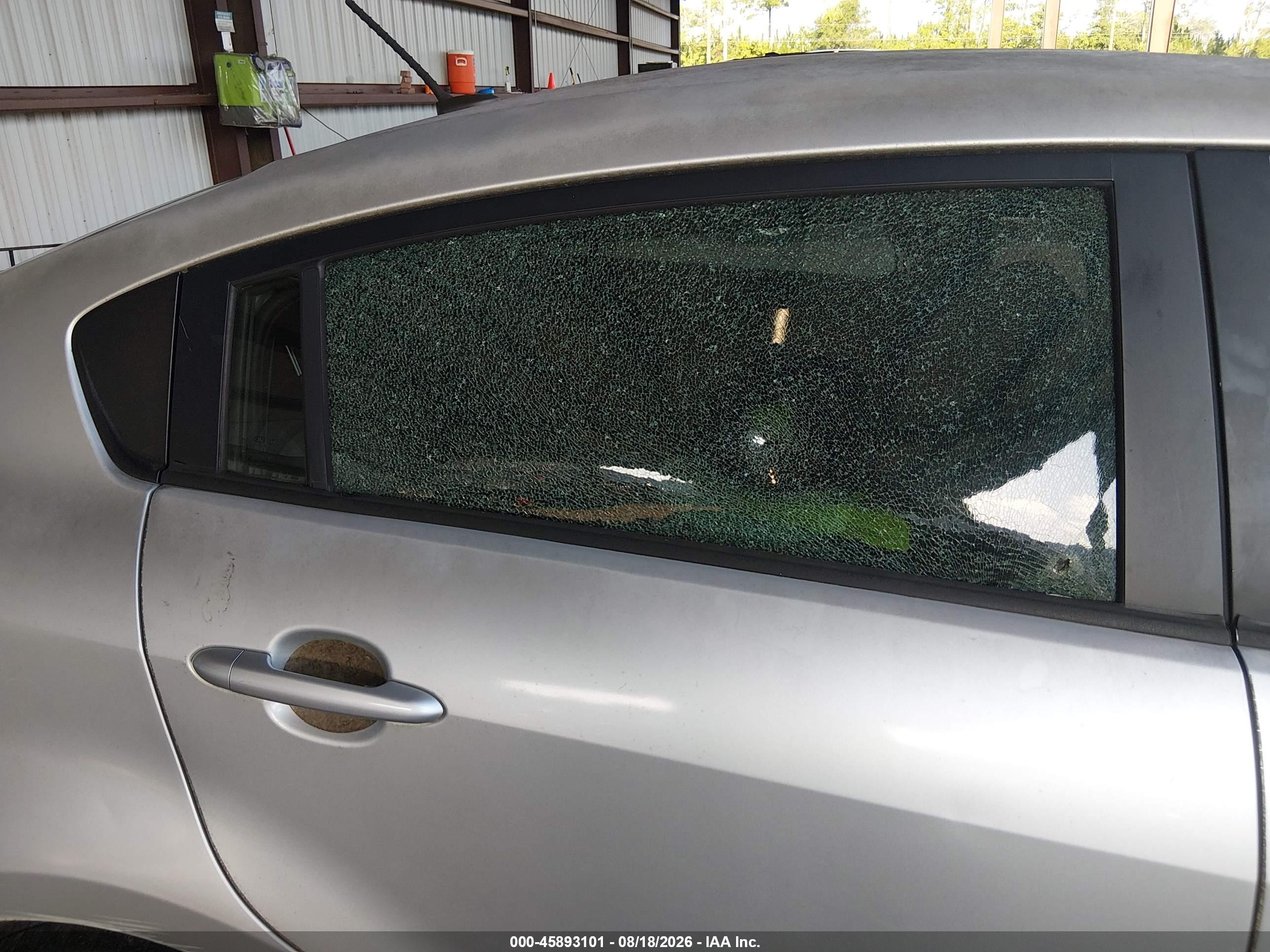 2015 Kia Rio Lx Silver vin: KNADM4A38F6442341
