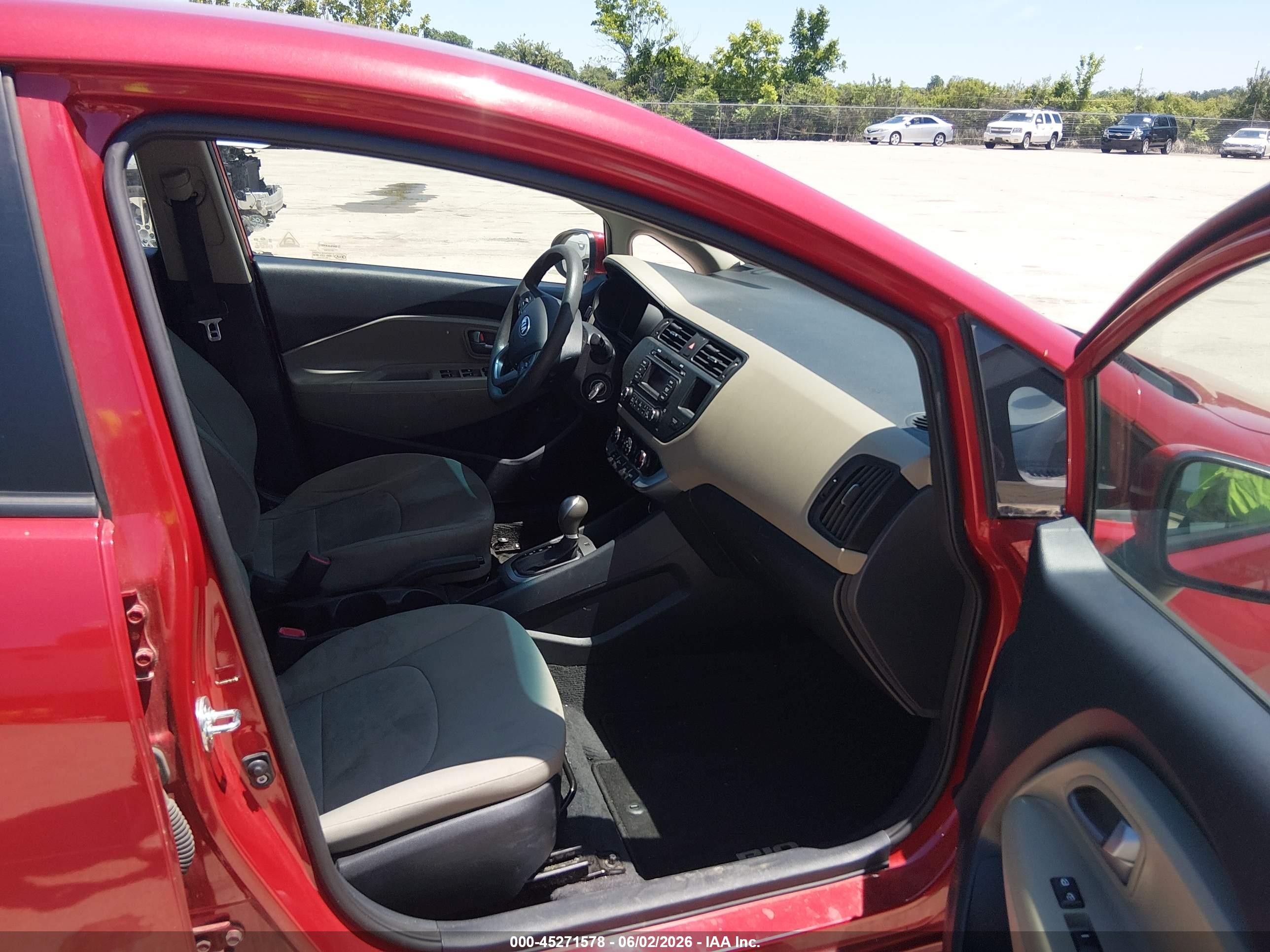 2015 Kia Rio Lx Красный vin: KNADM4A38F6455316