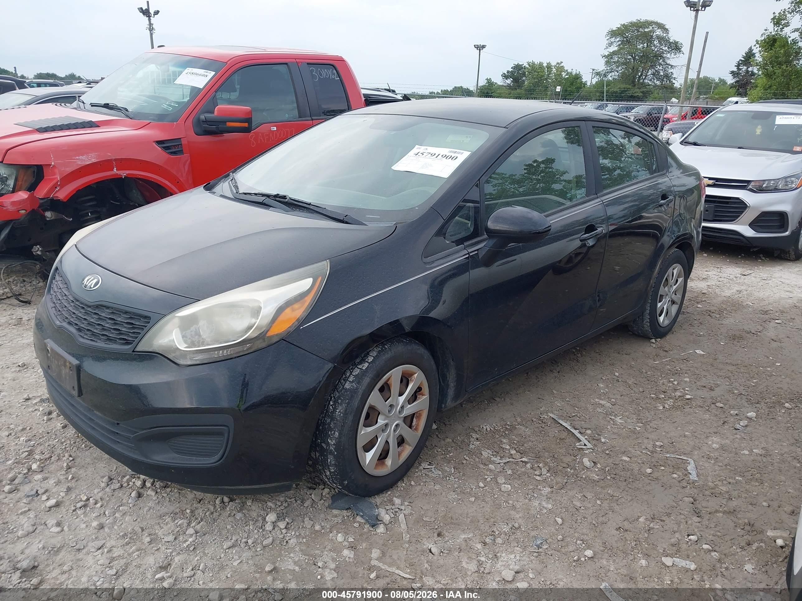 2015 Kia Rio Lx Black vin: KNADM4A38F6458250