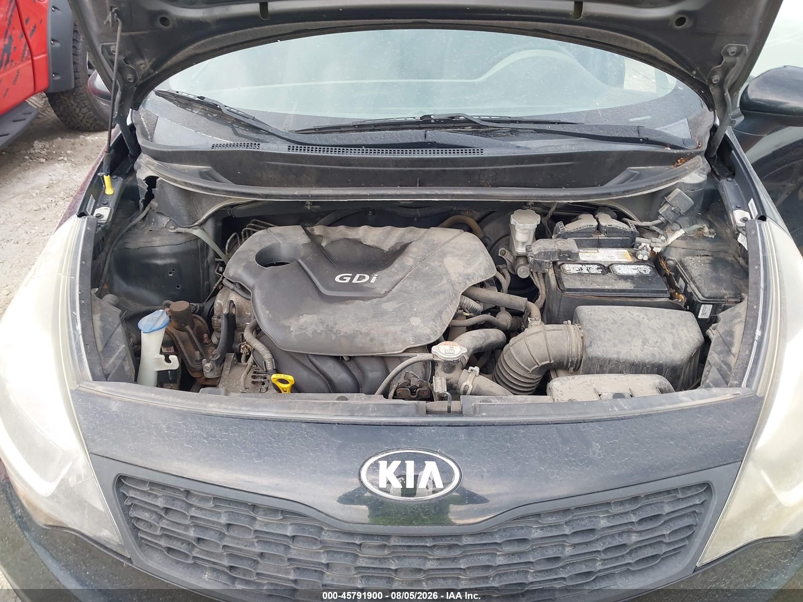 2015 Kia Rio Lx Black vin: KNADM4A38F6458250