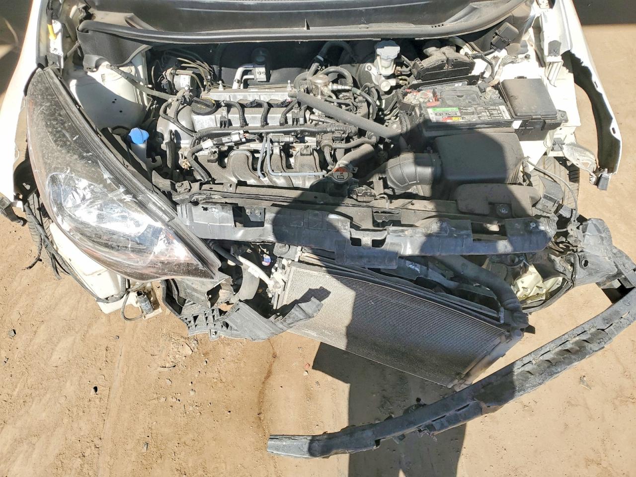 2015 Kia Rio Lx White vin: KNADM4A38F6466610